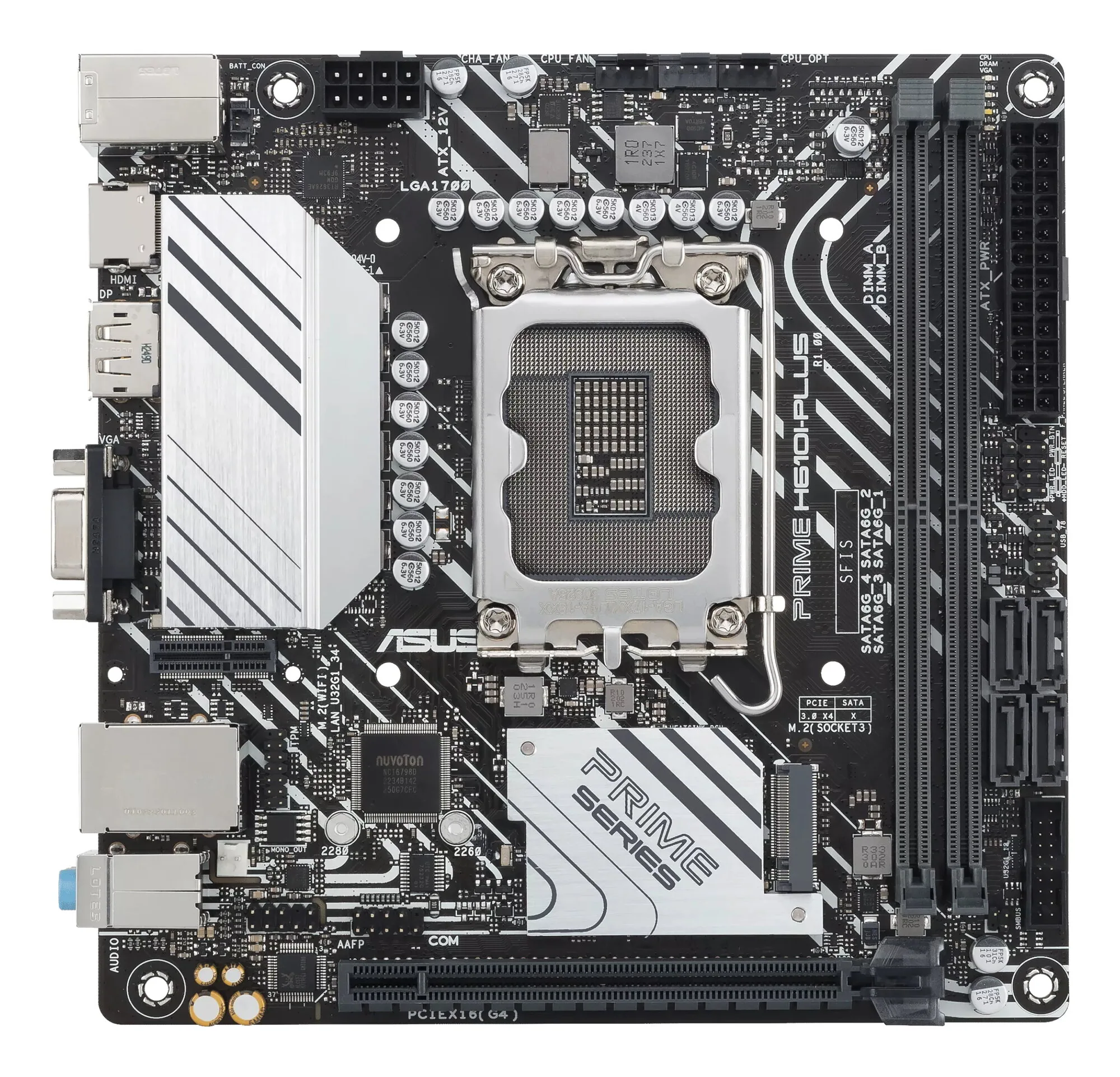 ASUS PRIME H610I-PLUS-CSM Intel H610 LGA 1700 mini ITX – Bild 2