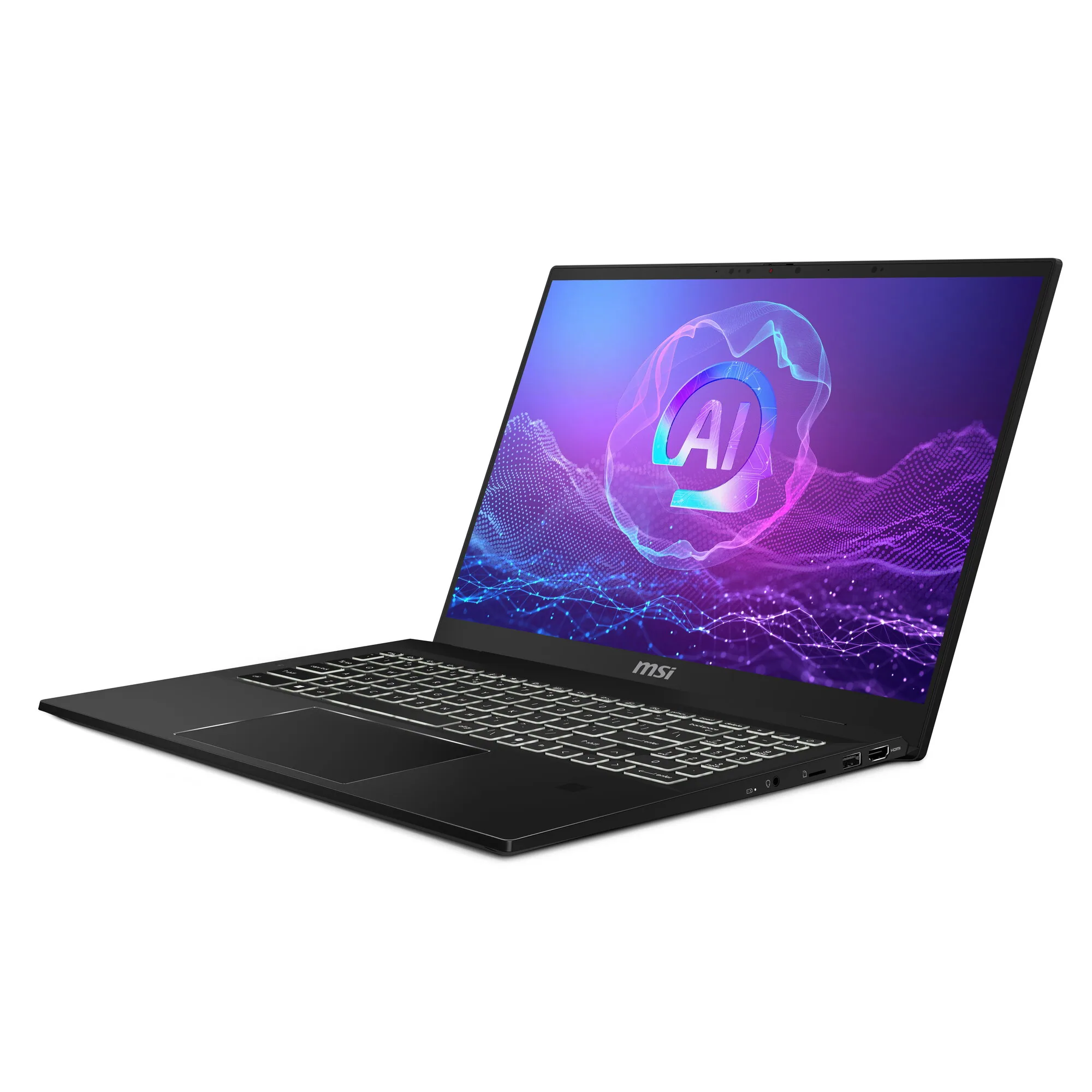 MSI Summit A16 Al+A3HMTG-035 AMD Ryzen AI 9 365 Hybrid (2-in-1) 40,6 cm (16") Touchscreen Quad HD+ 32 GB LPDDR5-SDRAM 1 TB SSD Wi-Fi 7 (802.11be) Windows 11 Pro Schwarz – Bild 2