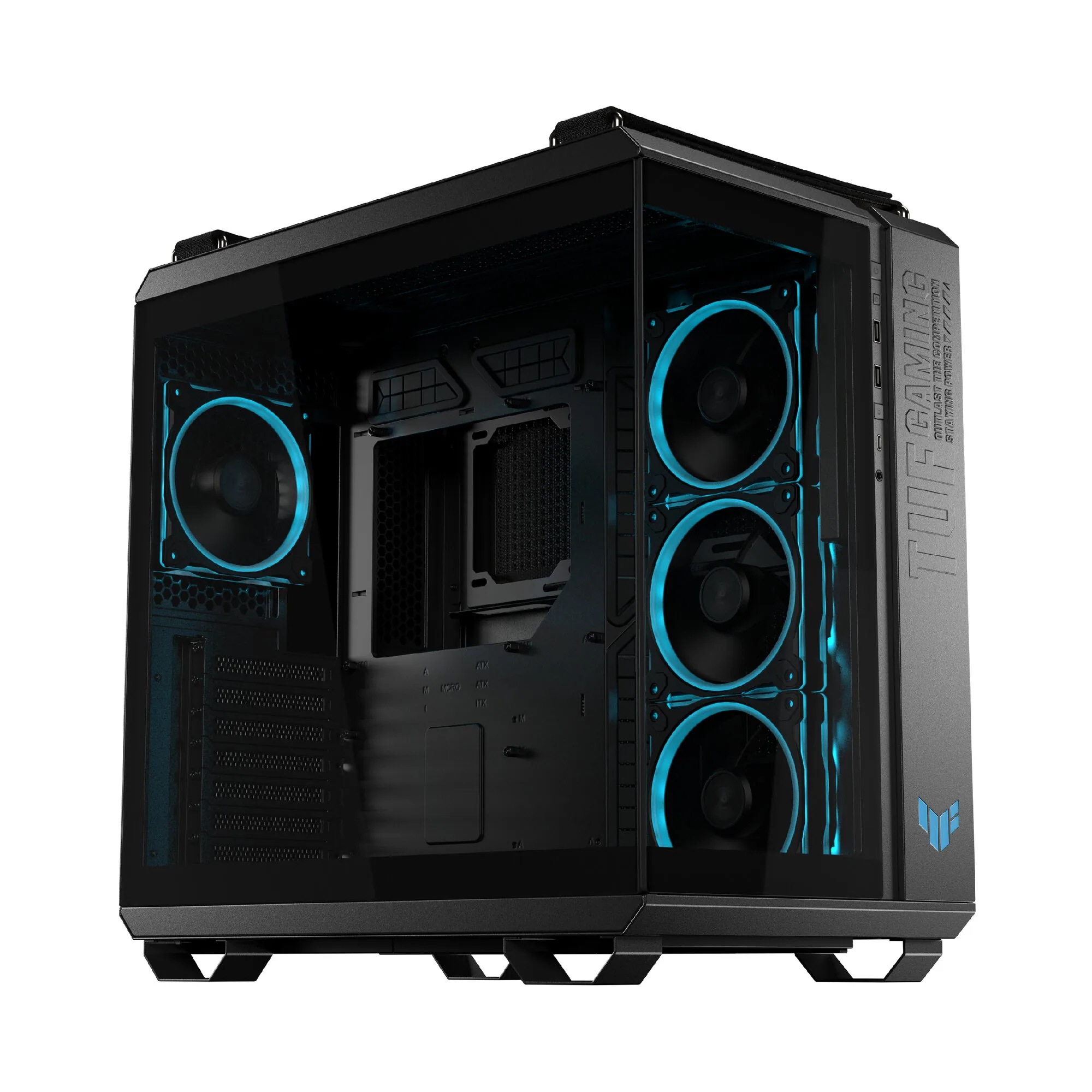 ASUS TUF GAMING GT502 Horizon TG ARGB Black Midi Tower Schwarz – Bild 3