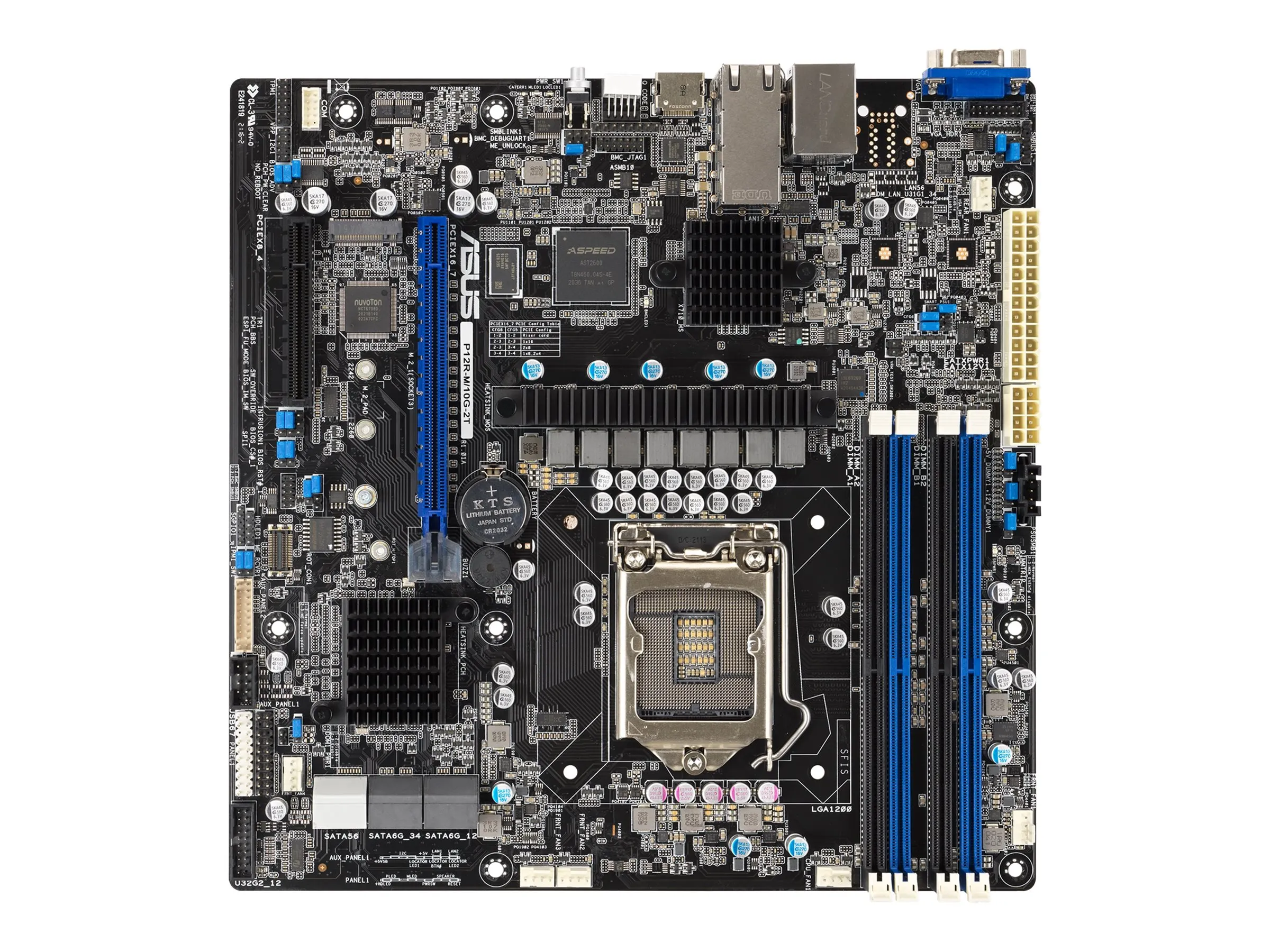 ASUS P12R-M/10G-2T  microATX  1x LGA 1200 DDR4  2x10G