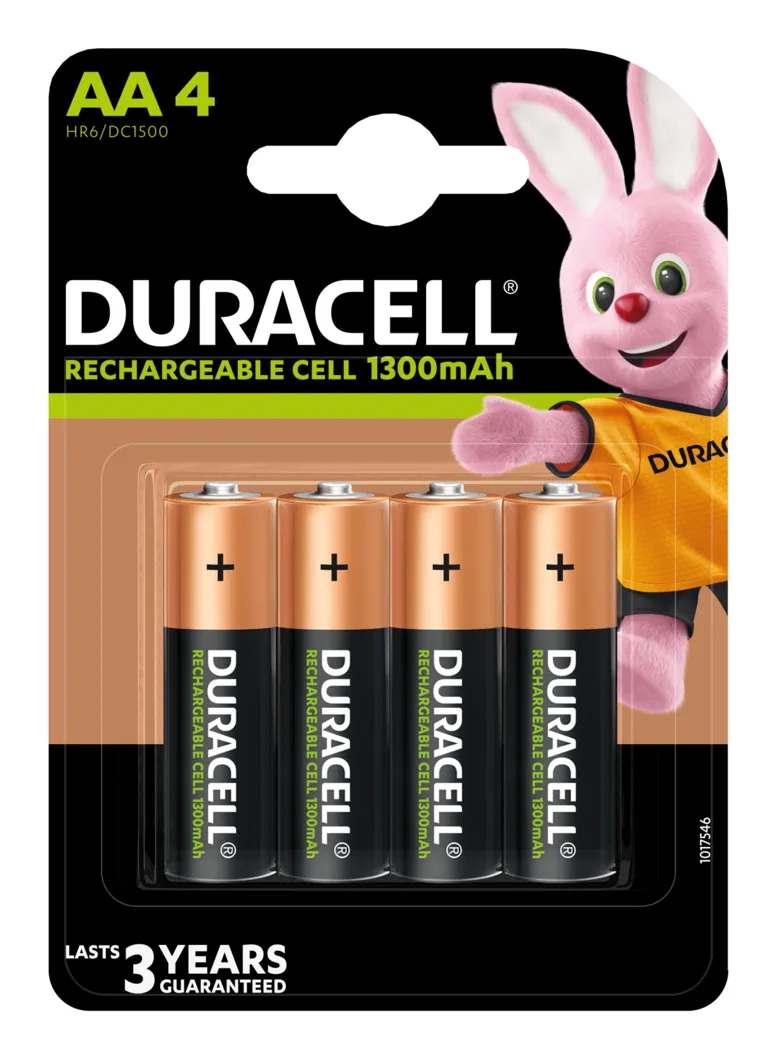 Duracell 4 LR06 1300mAh Wiederaufladbarer Akku Nickel-Metallhydrid (NiMH) – Bild 1