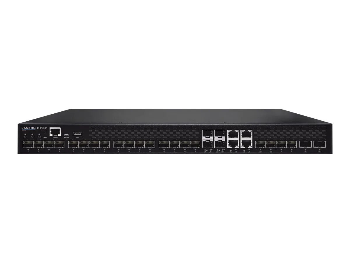 LANCOM XS-6128QF L3 24xSFP+ davon 4xSFP+Combo & 4xSFP28