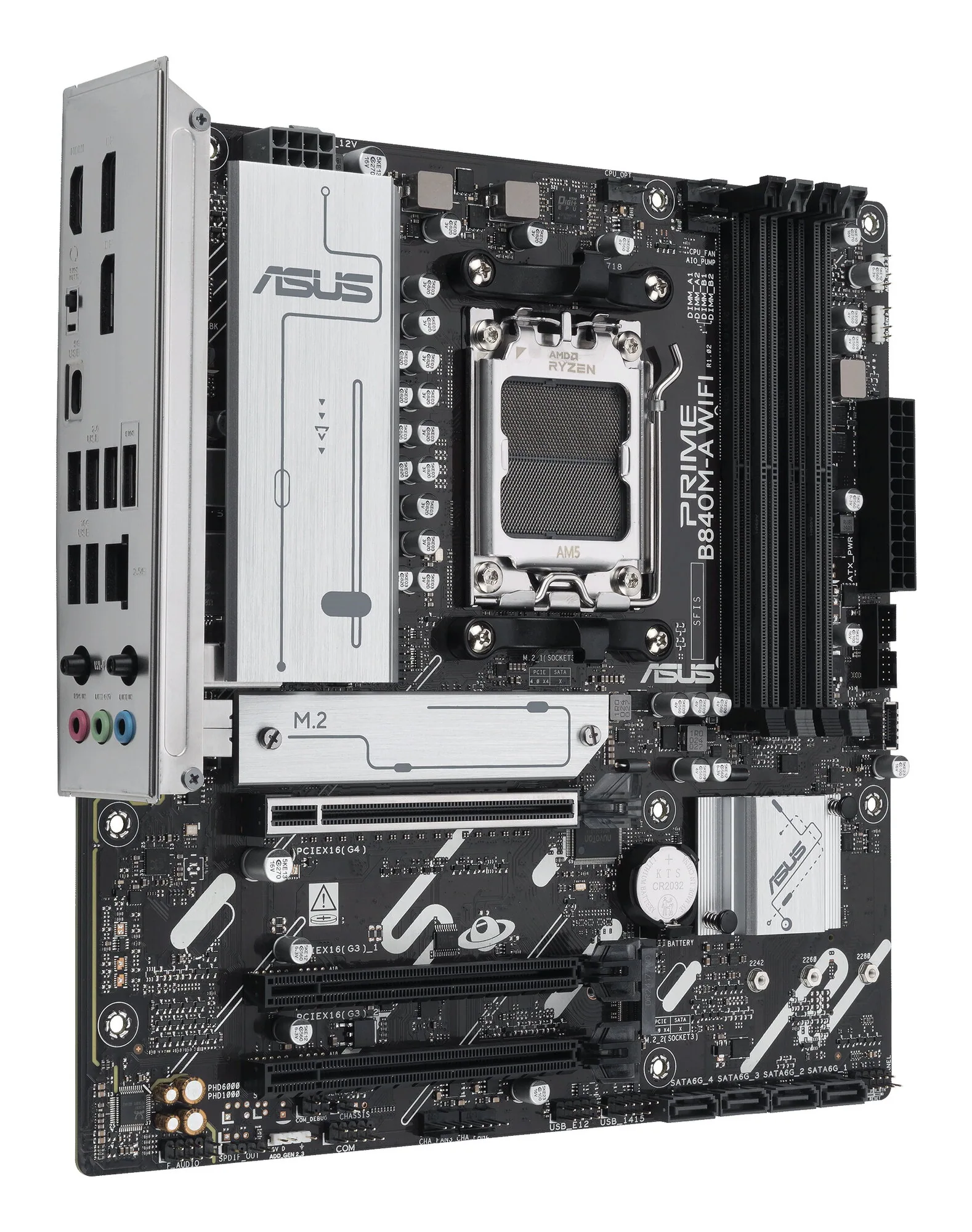 ASUS PRIME B840M-A WIFI AMD B840 Sockel AM5 micro ATX – Bild 2