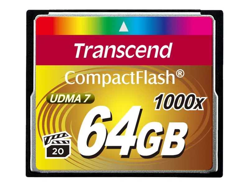 CompactFlash Card  64GB Transcend TS64GCF1000, MLC