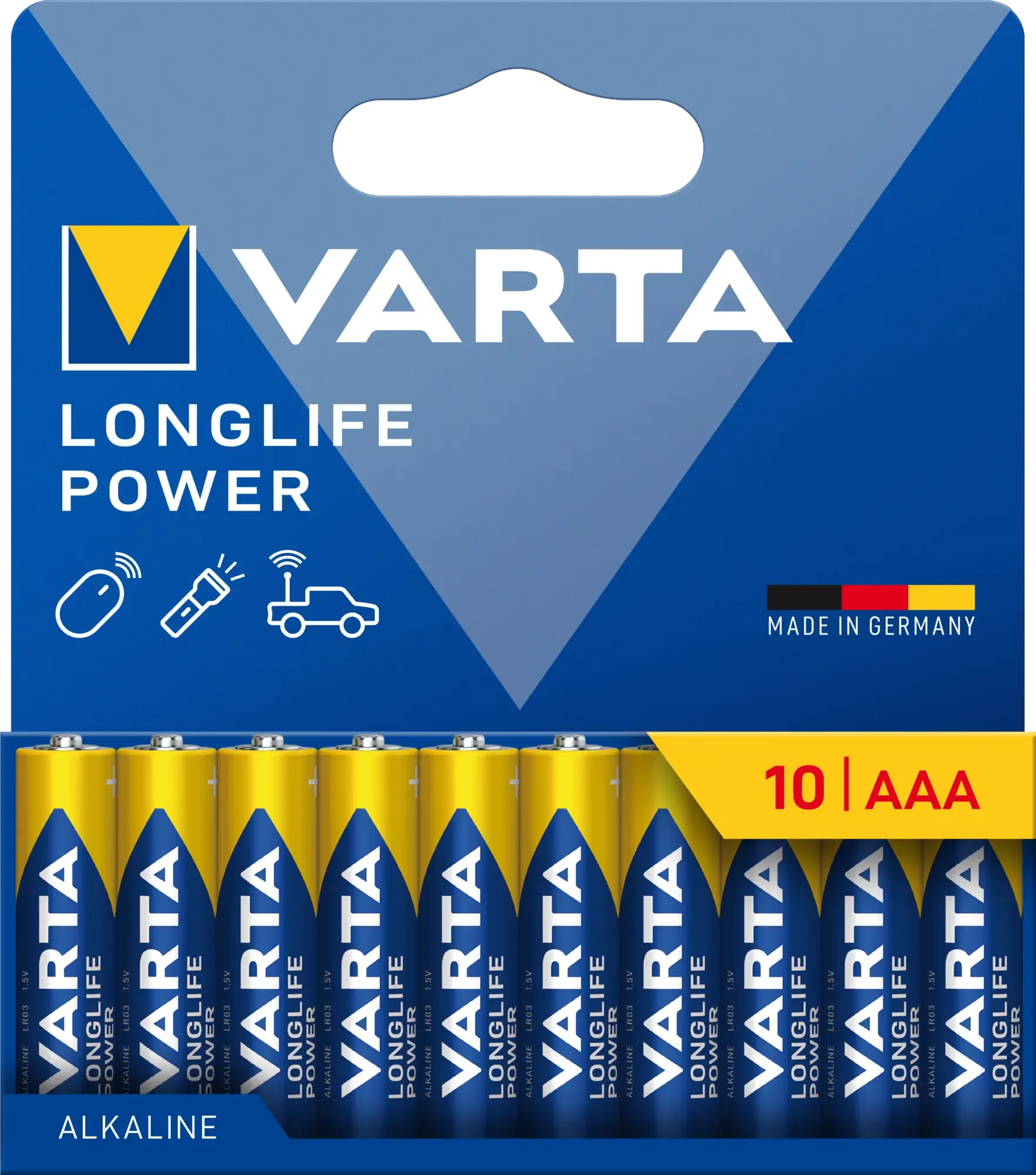 Varta Batterie LONGLIFE Power AAA NEU 10 Stück