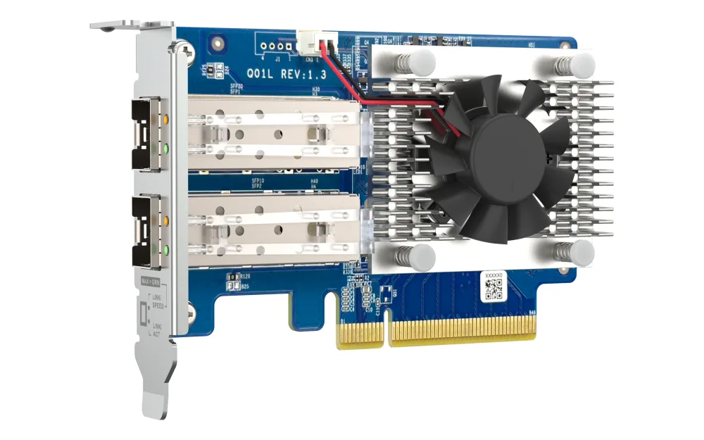QNAP Dual-Port 10 GbE SFP+ Netzwerkerweiterungskarte – Bild 4