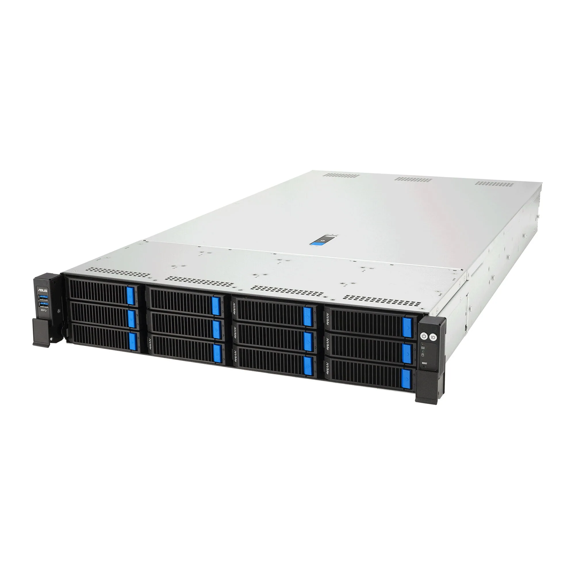 ASUS RS720A-E13-RS12U Socket SP5 Rack (2U) Schwarz, Silber – Bild 1