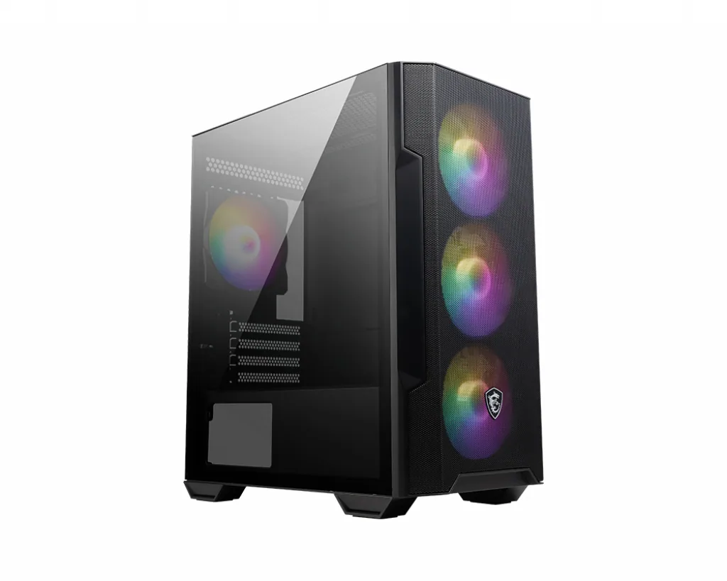 MSI MAG Forge M100R Micro Tower Schwarz, Transparent – Bild 1