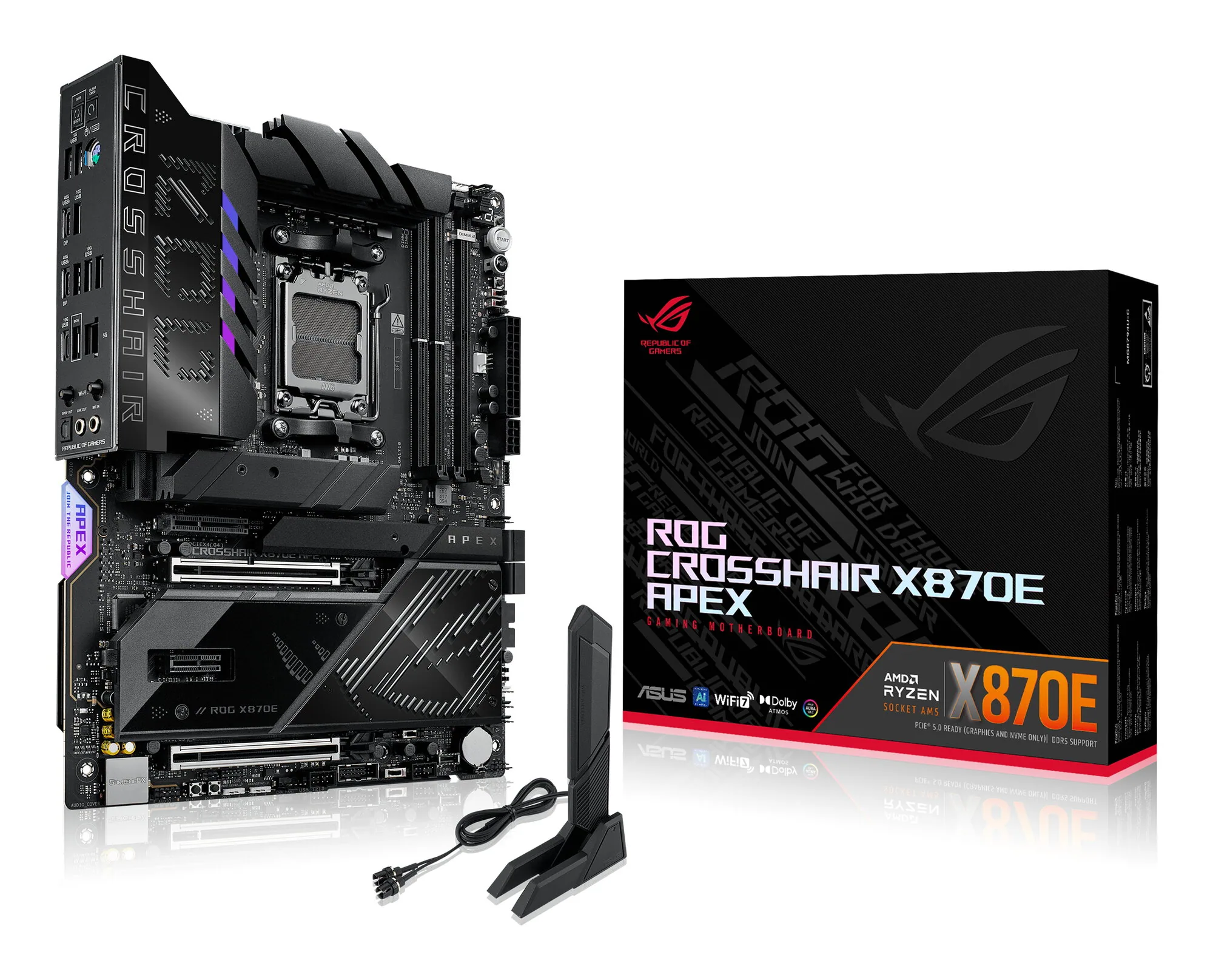ASUS ROG CROSSHAIR X870E APEX AMD X870E Sockel AM5 ATX – Bild 1