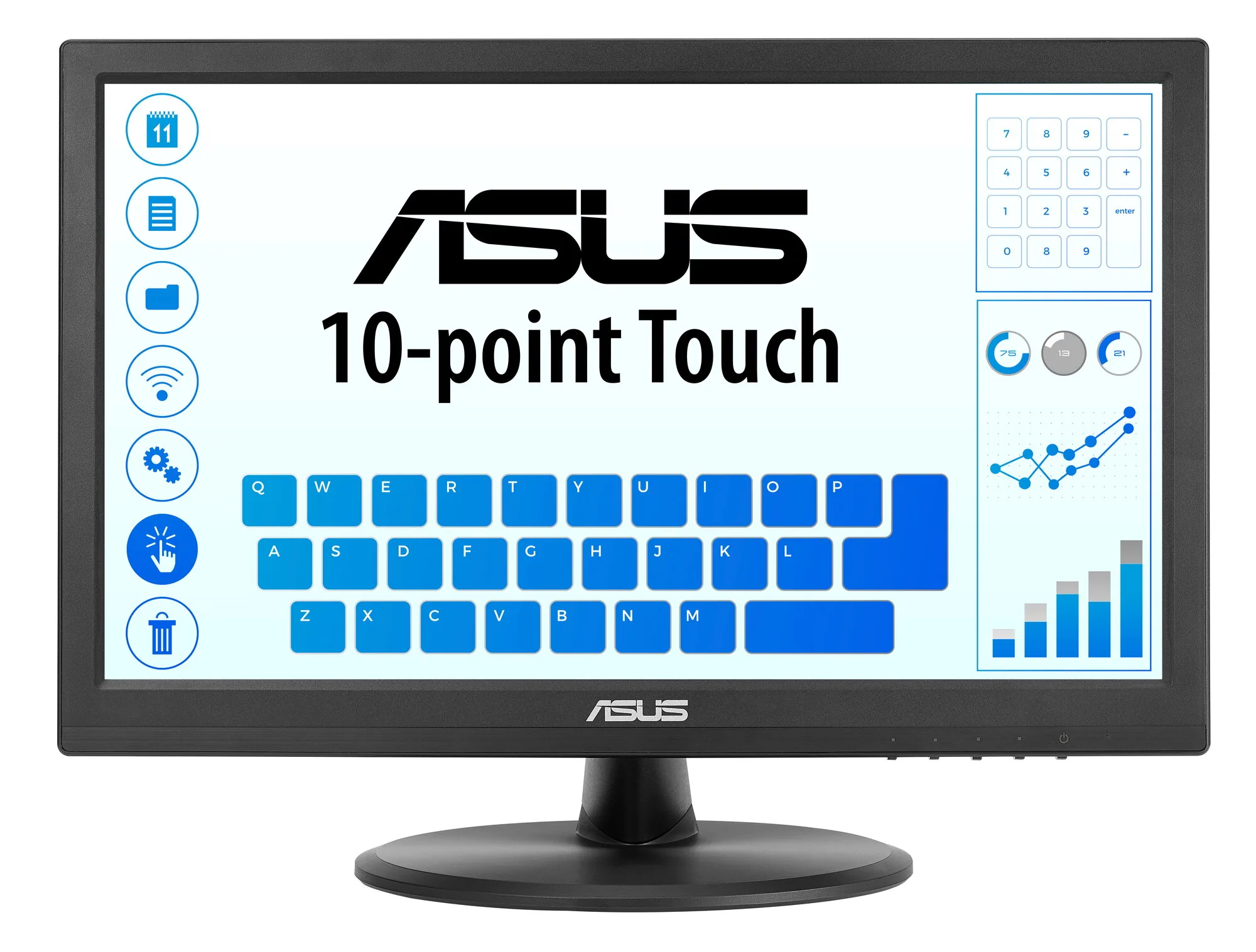 ASUS Touch VT169HE Computerbildschirm 39,6 cm (15.6") 1920 x 1080 Pixel Full HD LED Touchscreen Tisch Schwarz – Bild 2