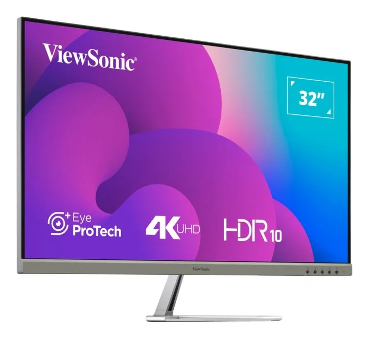 Viewsonic VX3276-4K-MHD-2 Computerbildschirm 81,3 cm (32") 3840 x 2160 Pixel 4K Ultra HD LCD Schwarz, Silber – Bild 2