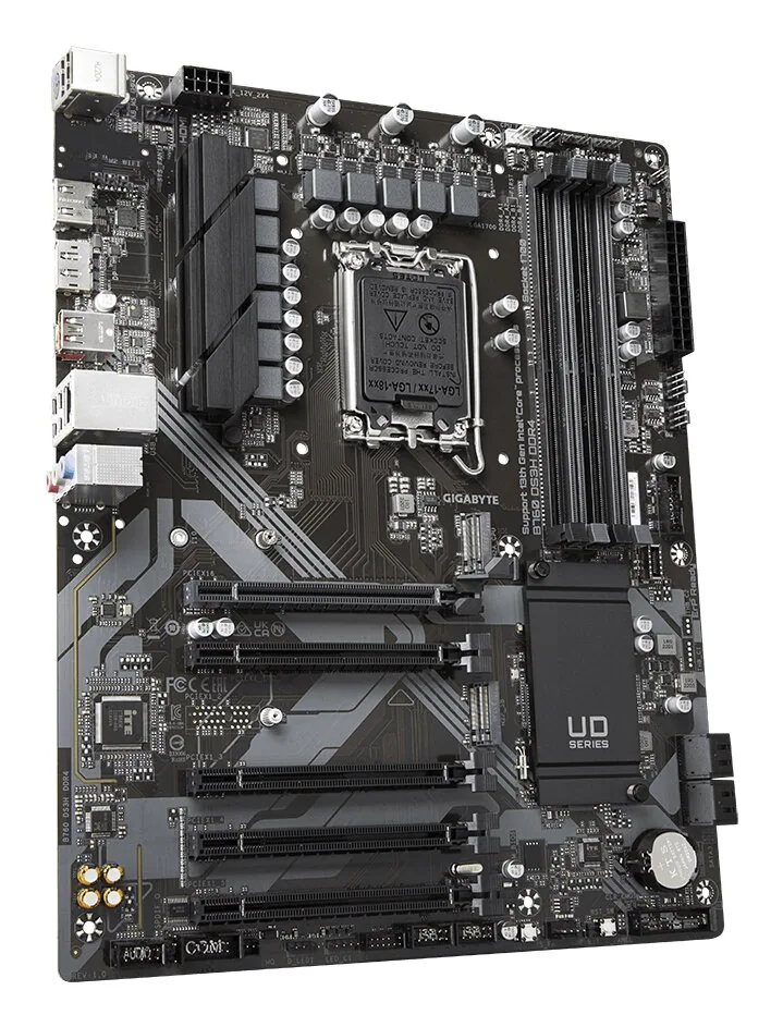 GIGABYTE B760 DS3H DDR4 Motherboard - Unterstützt Intel Core 14. Generation CPUs, 18+2+1 Phasen Digital VRM, bis zu 5333MHz DDR4 (OC), 2xPCIe 4.0 M.2, GbE LAN, USB 3.2 Gen 2 – Bild 3