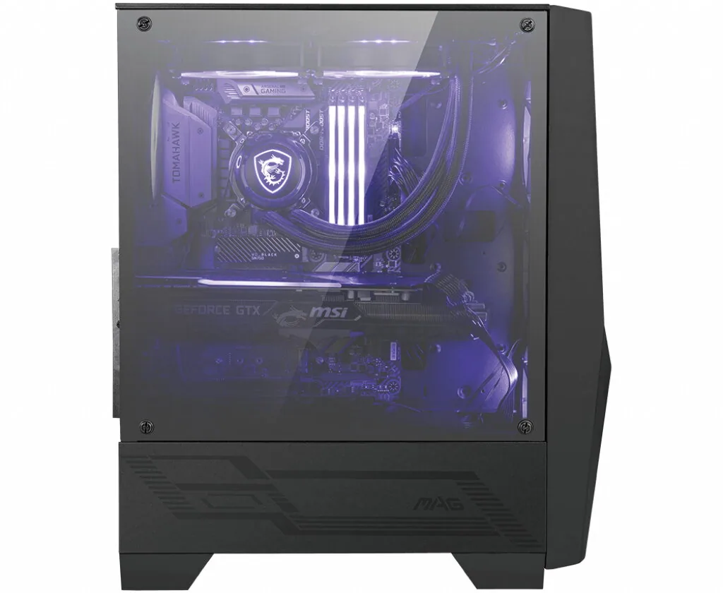MSI MAG Forge 100M Midi Tower Schwarz, Transparent – Bild 2
