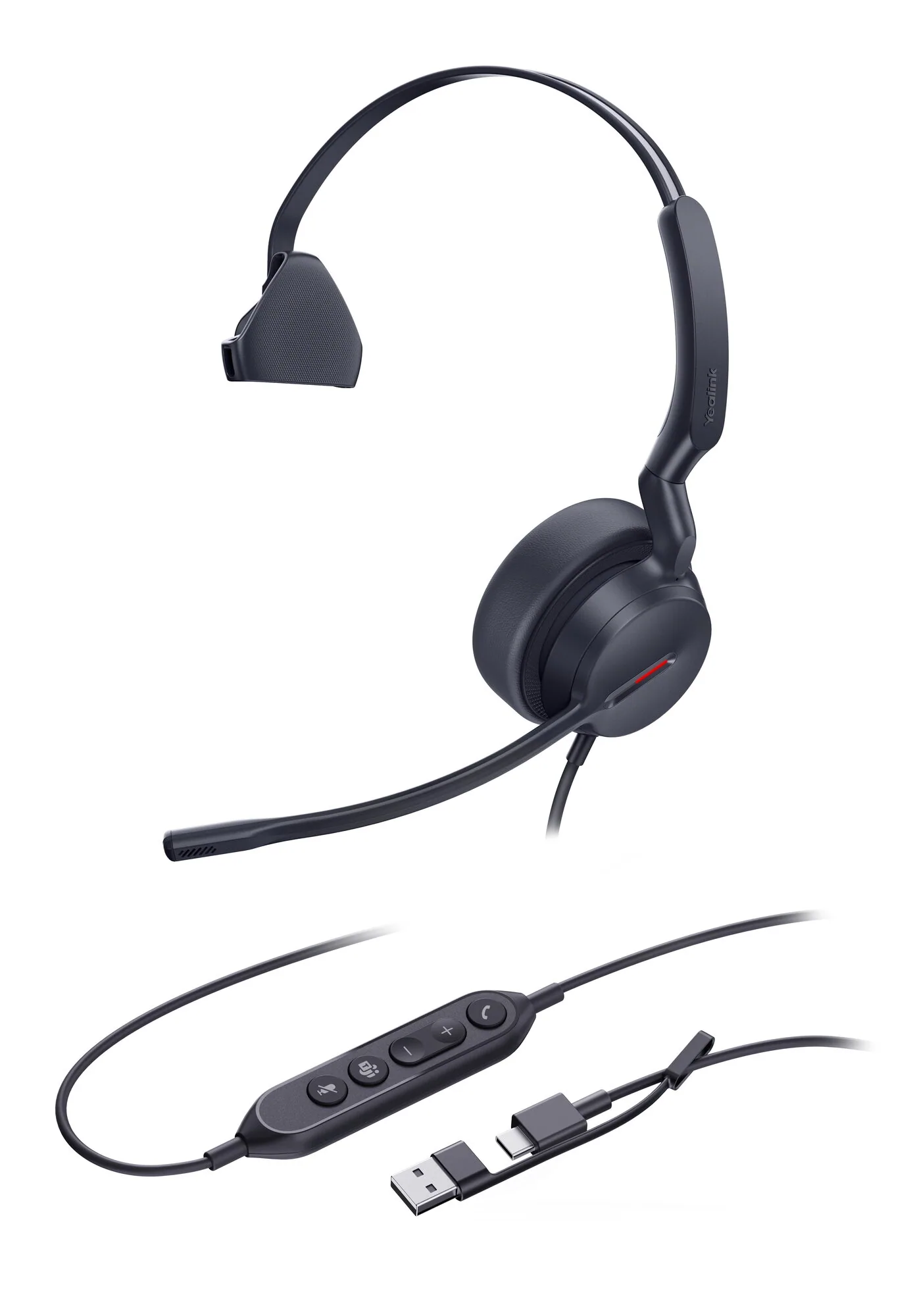 Yealink UH44 Mono Teams USB-C/A Headset – Bild 3