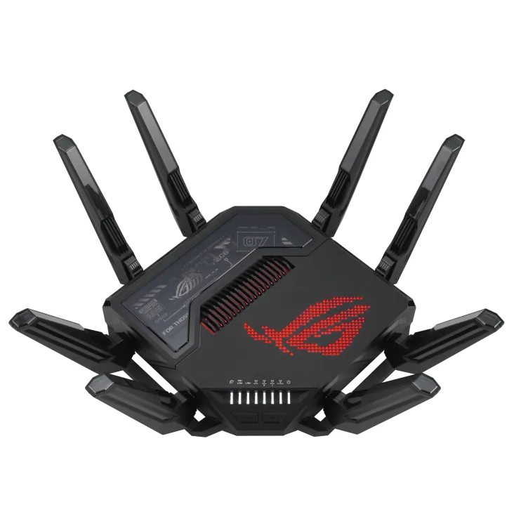 ASUS ROG Rapture GT-BE98 WLAN-Router 10 Gigabit Ethernet Quad-band (2.4 GHz / 5 GHz-1 / 5 GHz-2 / 6 GHz) Schwarz – Bild 1