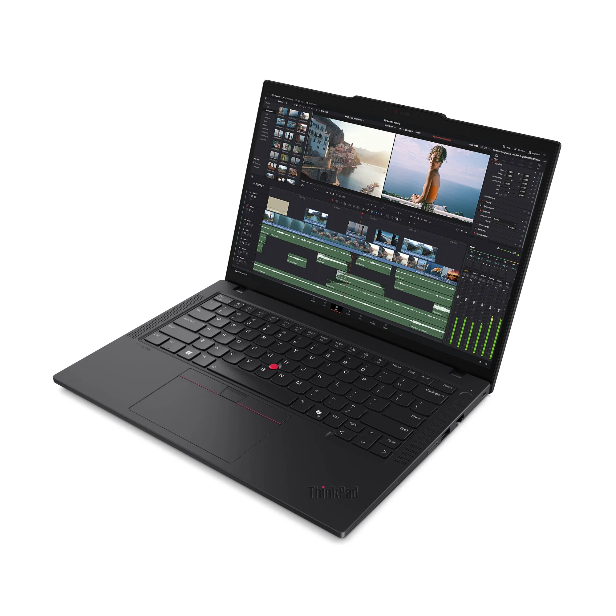 Lenovo ThinkPad P14s Gen 5 (AMD) AMD Ryzen™ 7 8840HS Mobiler Arbeitsplatz 35,6 cm (14") Touchscreen WUXGA 32 GB DDR5-SDRAM 1 TB SSD Wi-Fi 6E (802.11ax) Windows 11 Pro Schwarz Deutsch – Bild 8