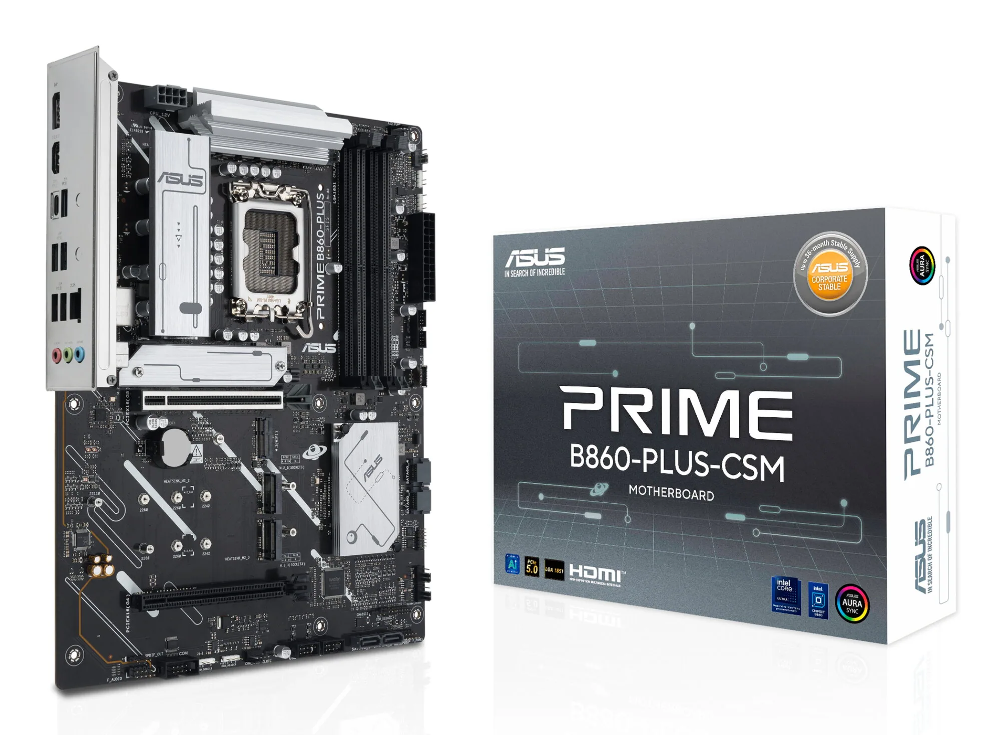 ASUS PRIME B860-PLUS-CSM Intel B860 LGA 1851 (Socket V1) ATX – Bild 1