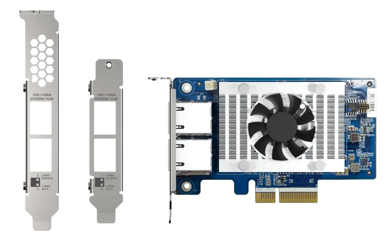 QNAP QXG-10G2T-X710 Netzwerkkarte Eingebaut Ethernet 1000 Mbit/s – Bild 1