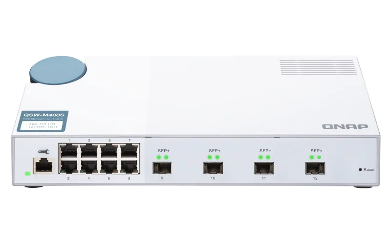 QNAP QSW-M408S Netzwerk-Switch Managed L2 Gigabit Ethernet (10/100/1000) Weiß – Bild 2
