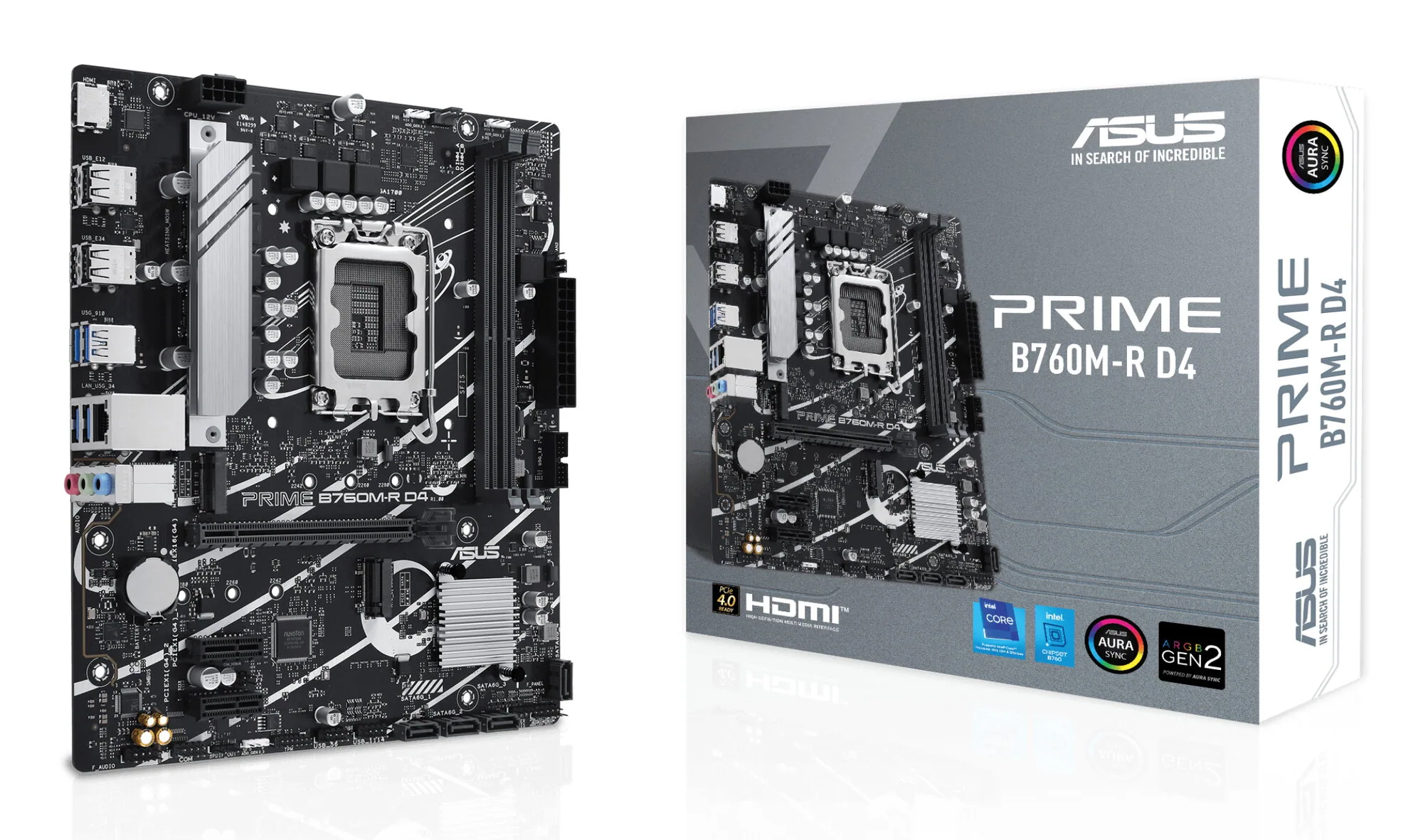 ASUS PRIME B760M-R D4 Intel B760 LGA 1700 micro ATX – Bild 1