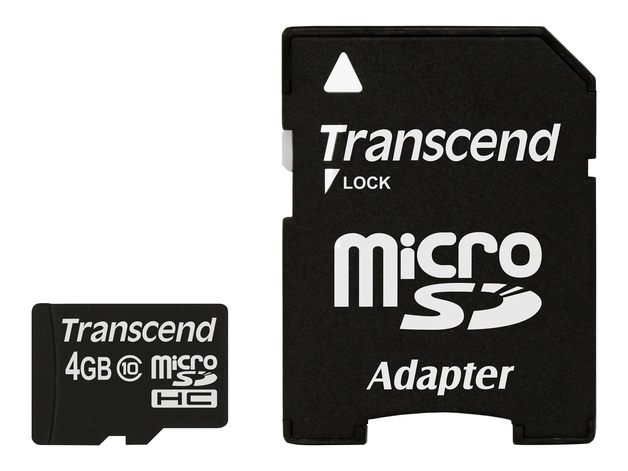 SD microSD Card   4GB Transcend SDHC Class10 w/adapter