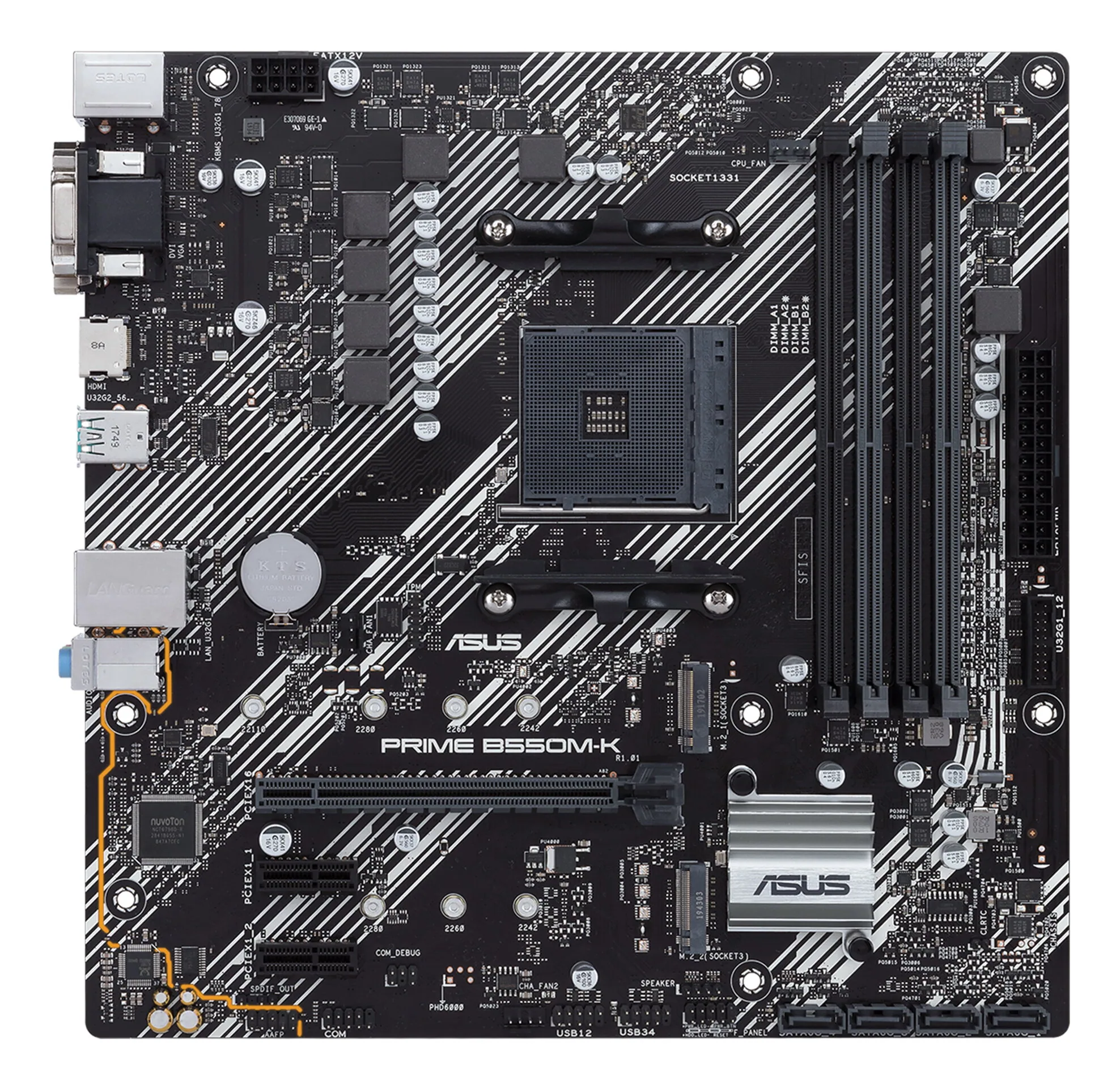 ASUS PRIME B550M-K AMD B550 Sockel AM4 micro ATX – Bild 1