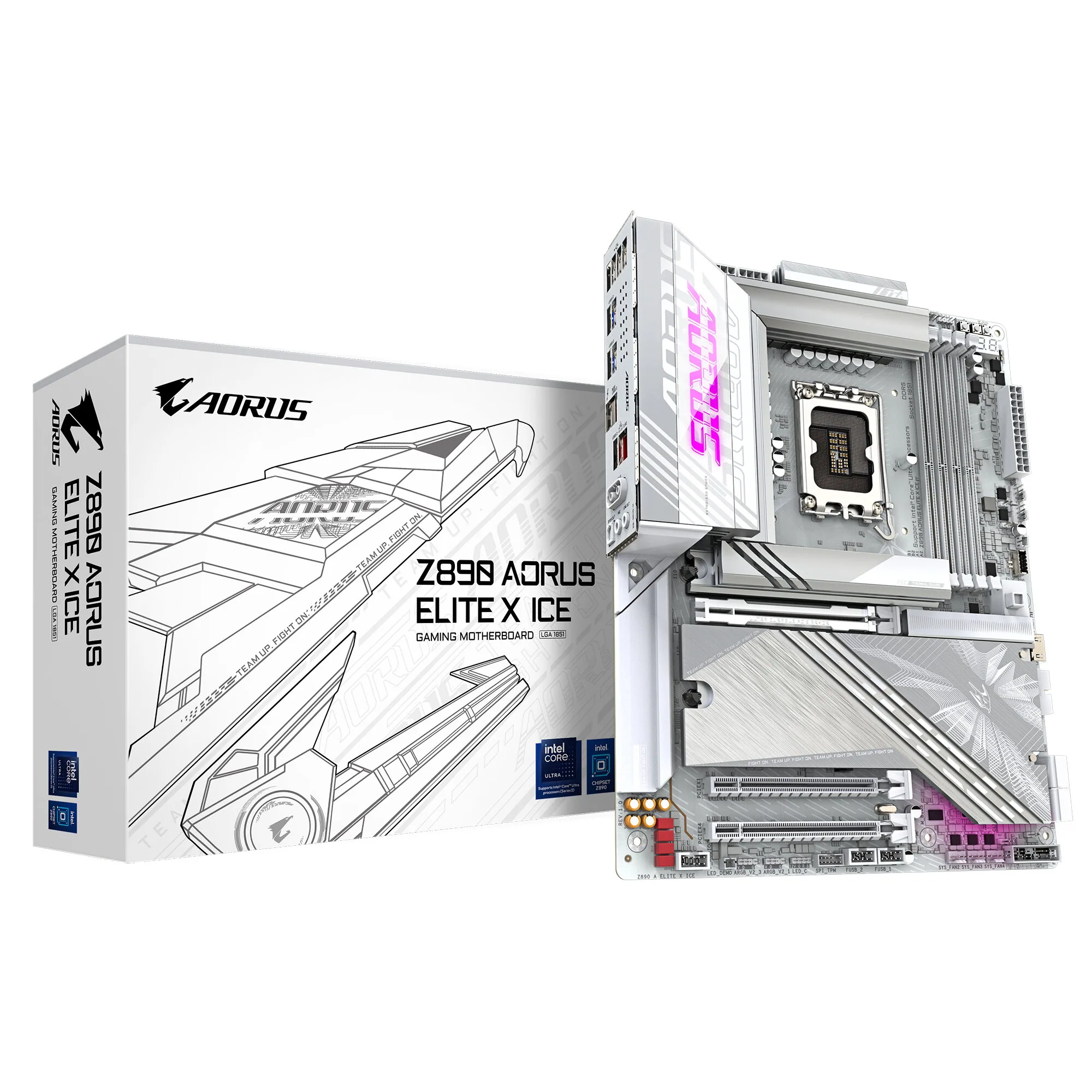 GIGABYTE Z890 AORUS ELITE X ICE Mainboard – Bild 1