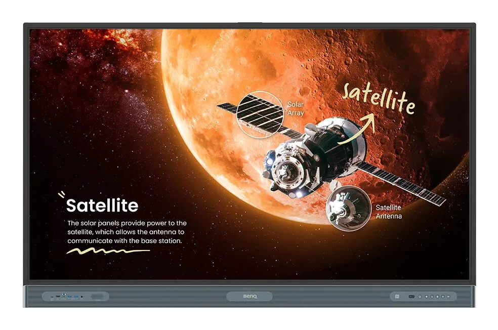 BenQ RP6504 Interaktives Whiteboard 165,1 cm (65") 3840 x 2160 Pixel Touchscreen Schwarz – Bild 2