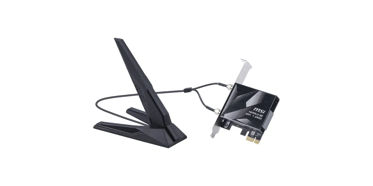 MSI Herald BE9400 WiFi7 PCIe x1 card (Bulk), PCIe-Card