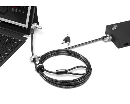 Lenovo 4XE1B81920 Kabelschloss Schwarz 1,8 m – Bild 1