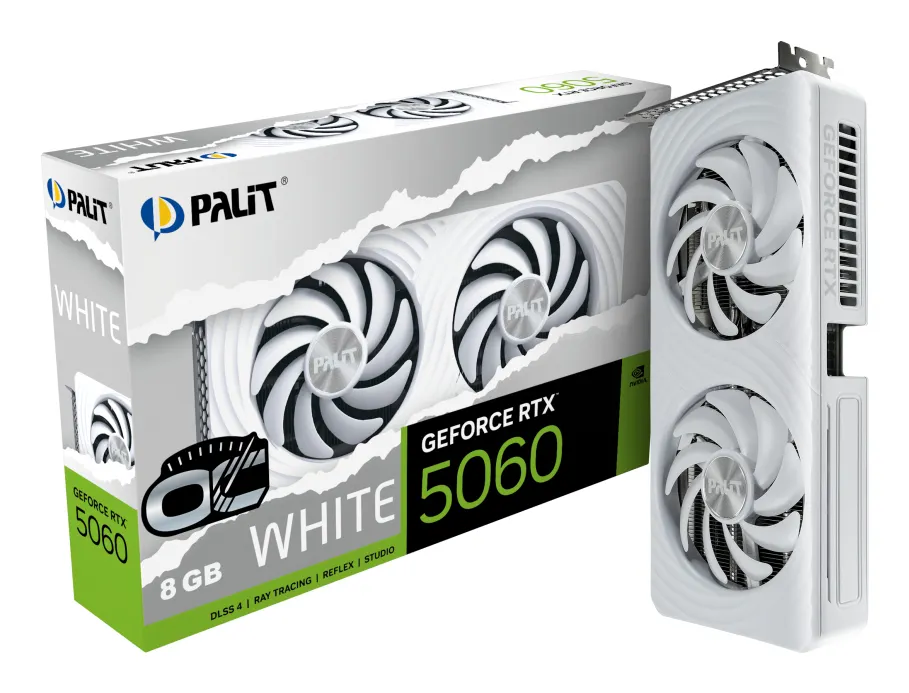 Palit RTX5060 White OC 8 GB GDDR7 HDMI 3xDP