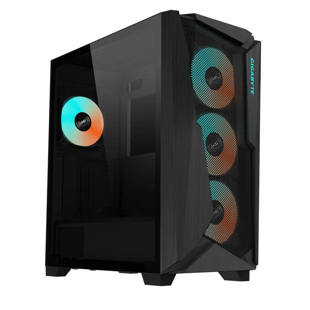 GIGABYTE C301 GLASS Midi Tower Schwarz – Bild 1