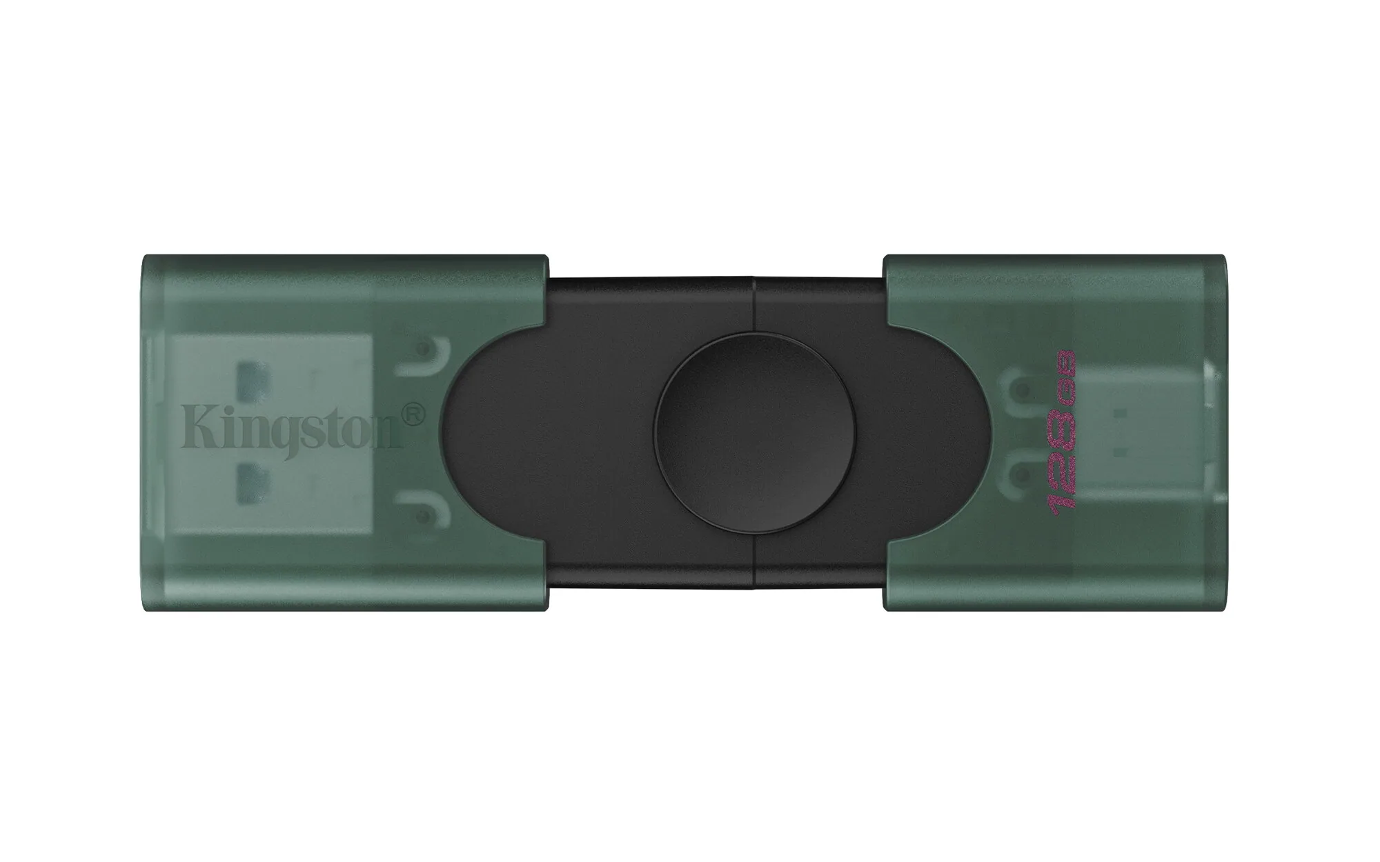 Kingston Technology DataTraveler DuoG2 USB-Stick 128 GB USB Type-A / USB Type-C 3.2 Gen 1 (3.1 Gen 1) Schwarz, Grün – Bild 1