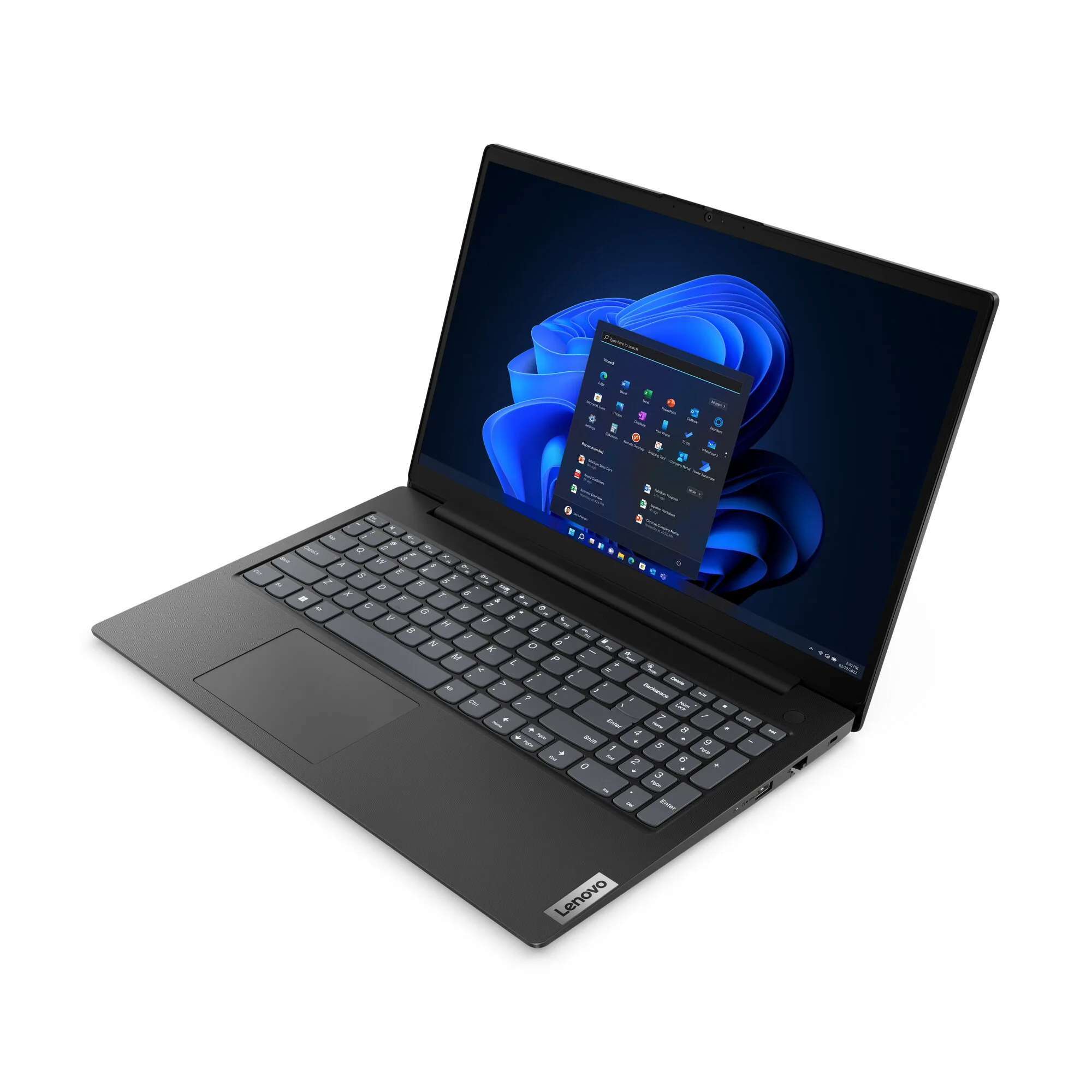 Lenovo V15 G4 AMN AMD Ryzen™ 5 7520U Laptop 39,6 cm (15.6") Full HD 16 GB LPDDR5-SDRAM 512 GB SSD Wi-Fi 5 (802.11ac) Windows 11 Pro Schwarz Deutsch – Bild 3