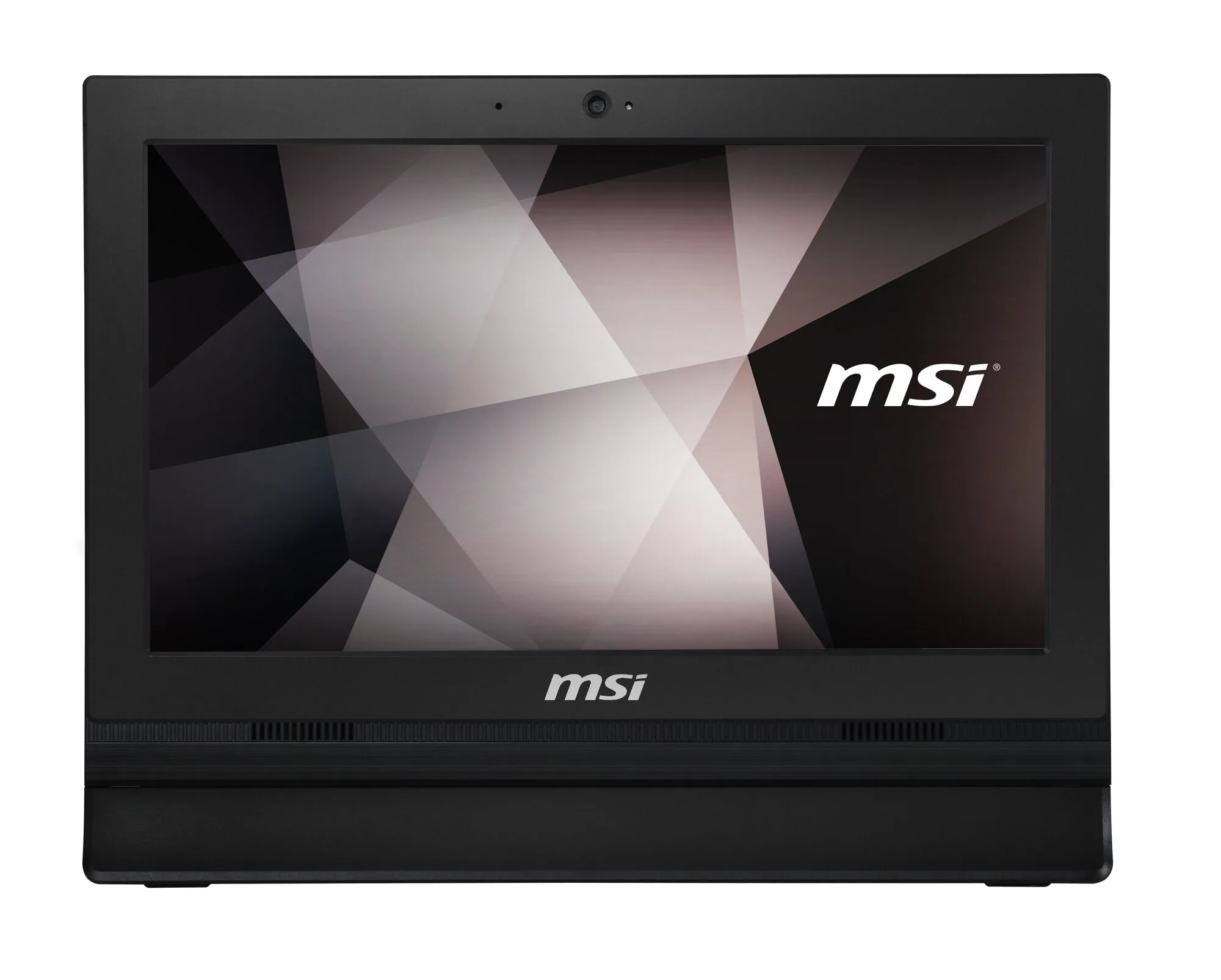 MSI Pro 16T 10M-228XDE Intel® Celeron® 5205U 39,6 cm (15.6") 1366 x 768 Pixel Touchscreen All-in-One-PC 4 GB DDR4-SDRAM 250 GB SSD Wi-Fi 5 (802.11ac) Schwarz – Bild 1
