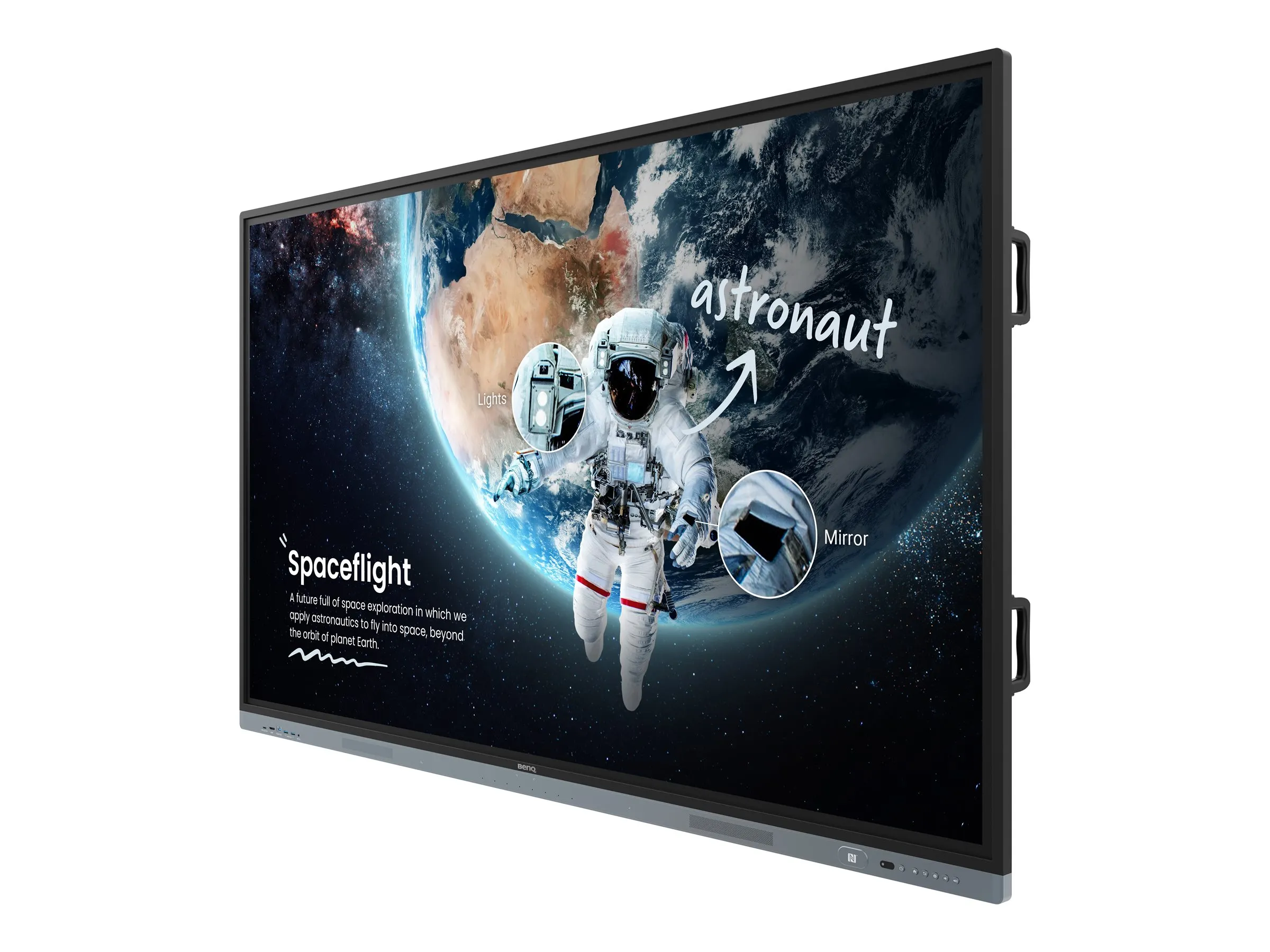 BenQ 190.5cm (75") RM7504   Interactive Flatp.UHD Android (Speditionsversand)