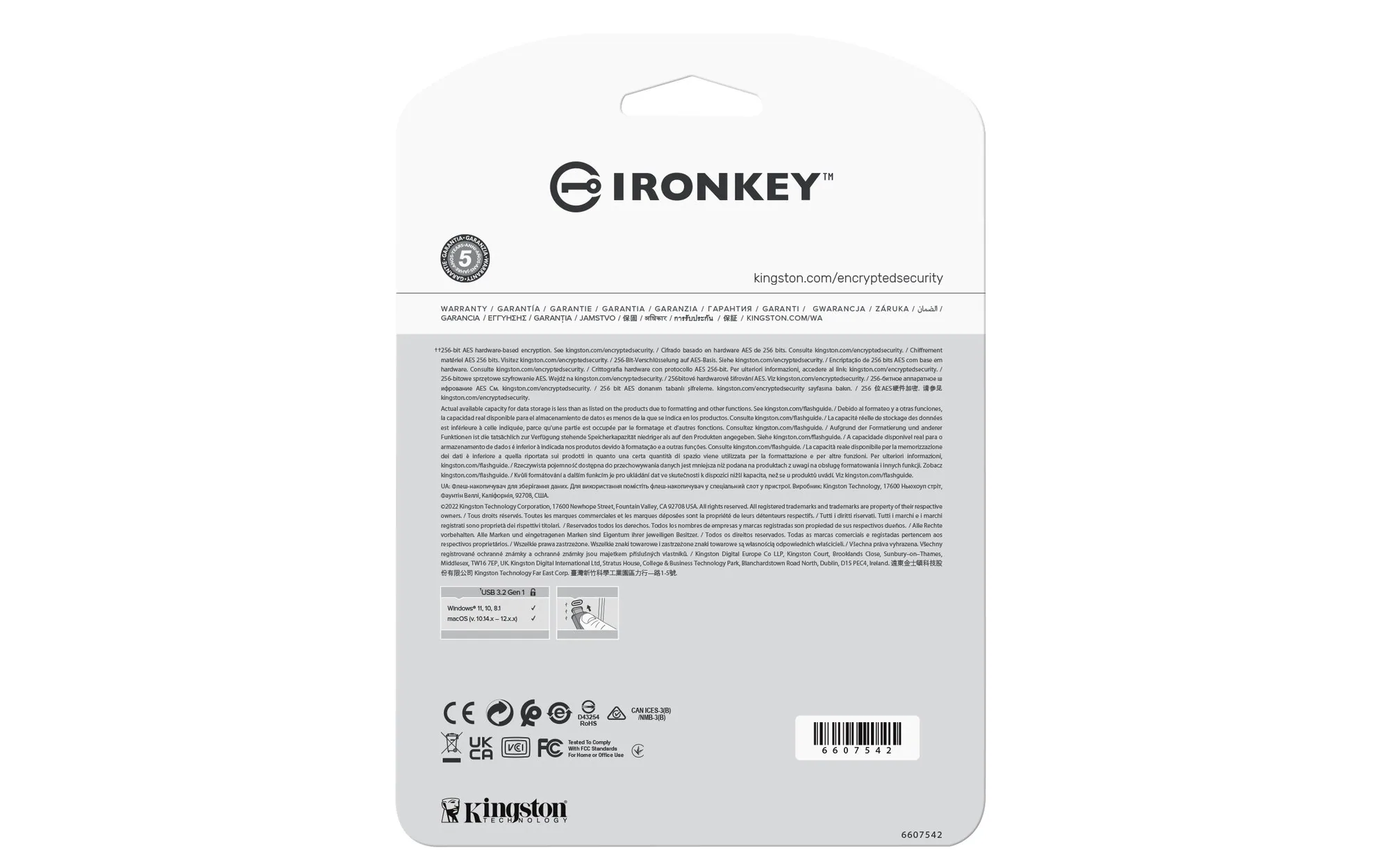 Kingston Technology IronKey 16GB USB-C Vault Privacy 50C AES-256 verschlüsselter, FIPS 197 – Bild 4