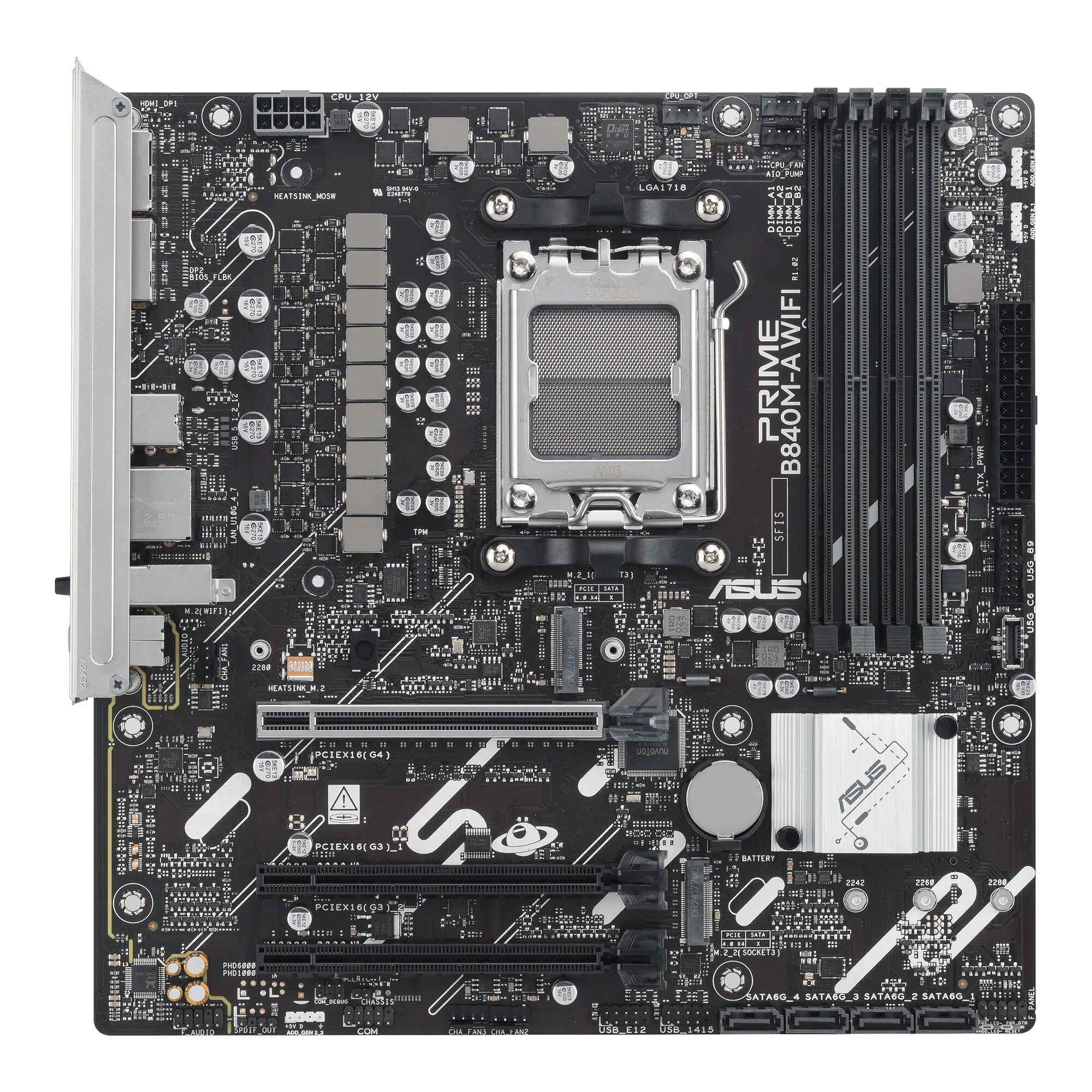 ASUS PRIME B840M-A WIFI AMD B840 Sockel AM5 micro ATX – Bild 6