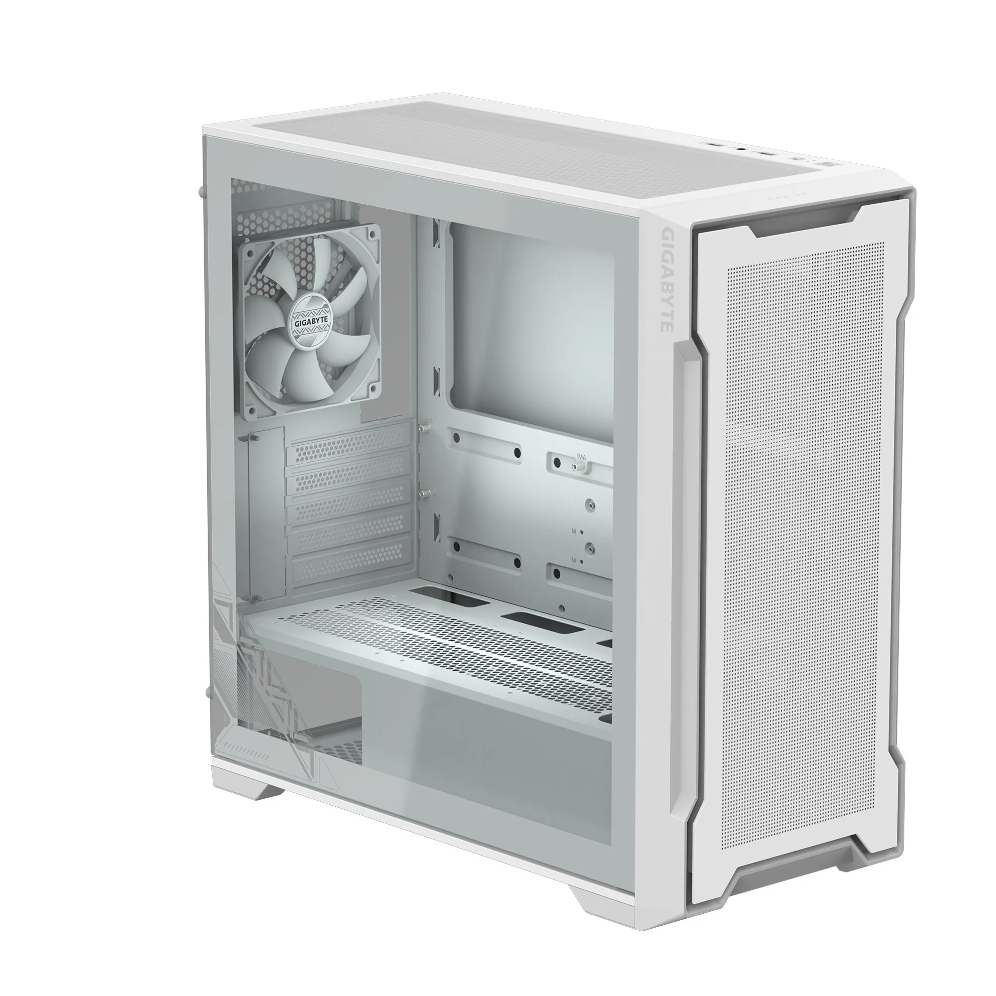 GIGABYTE C102 GLASS Midi Tower Weiß – Bild 2