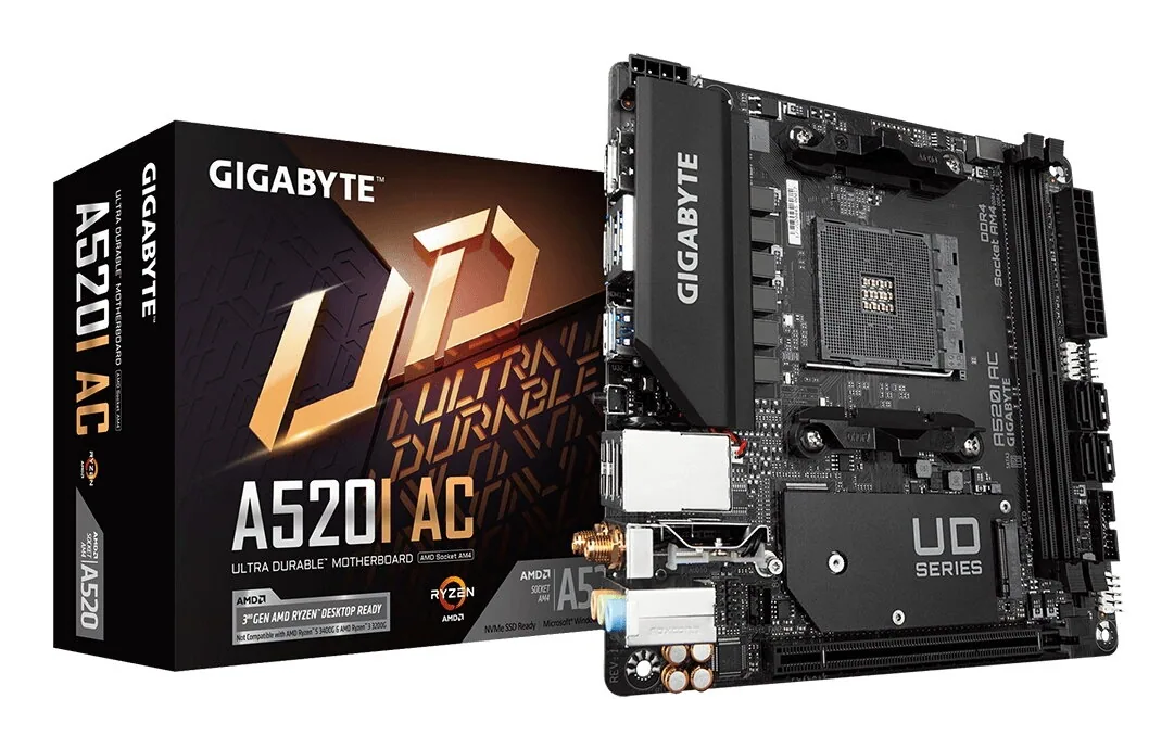 GIGABYTE A520I AC Motherboard – Bild 1