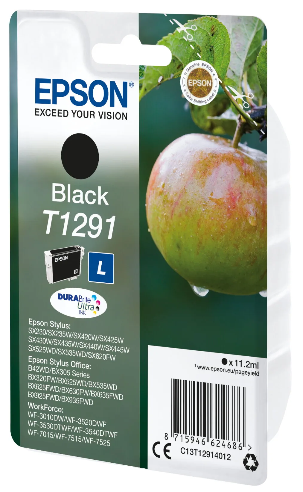 Epson Apple T1291 Apfel DURABrite Ultra Single Black Tinte – Bild 6