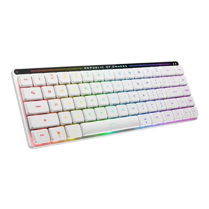 ASUS ROG Falchion RX Low Profile Tastatur Gaming USB + RF Wireless + Bluetooth QWERTZ Weiß – Bild 3