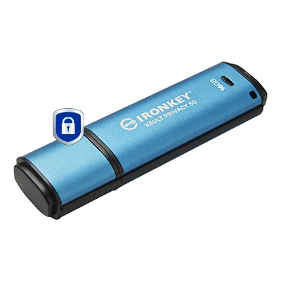 Kingston Technology IronKey 16GB Vault Privacy 50 AES-256 verschlüsselter, FIPS 197 – Bild 2