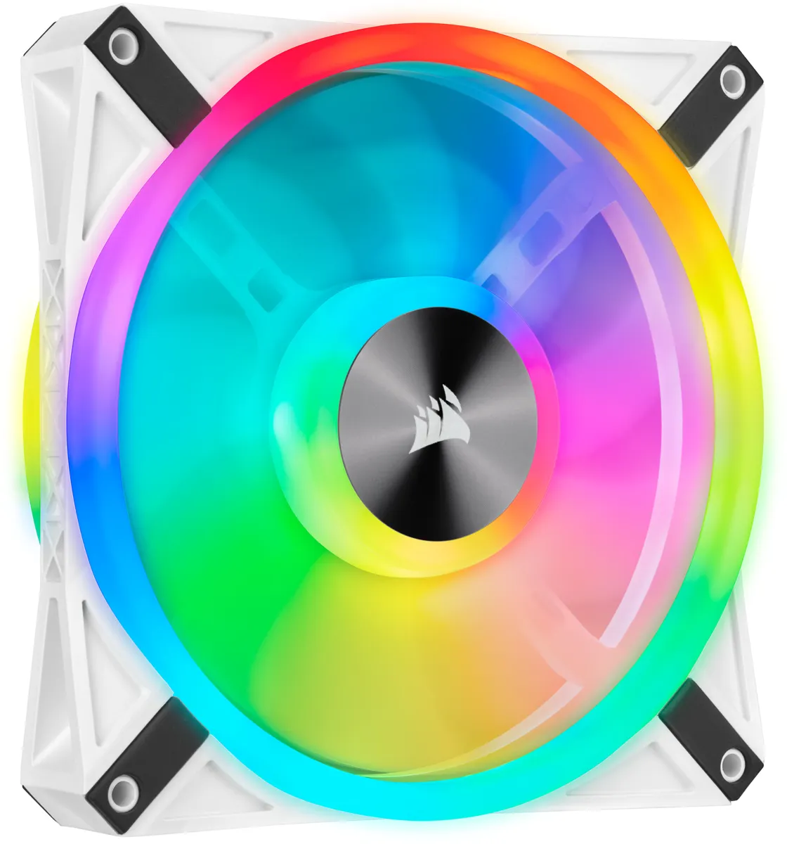 Corsair Lüfter 140*140*25 QL140 RGB LED Fan Weiß, Single