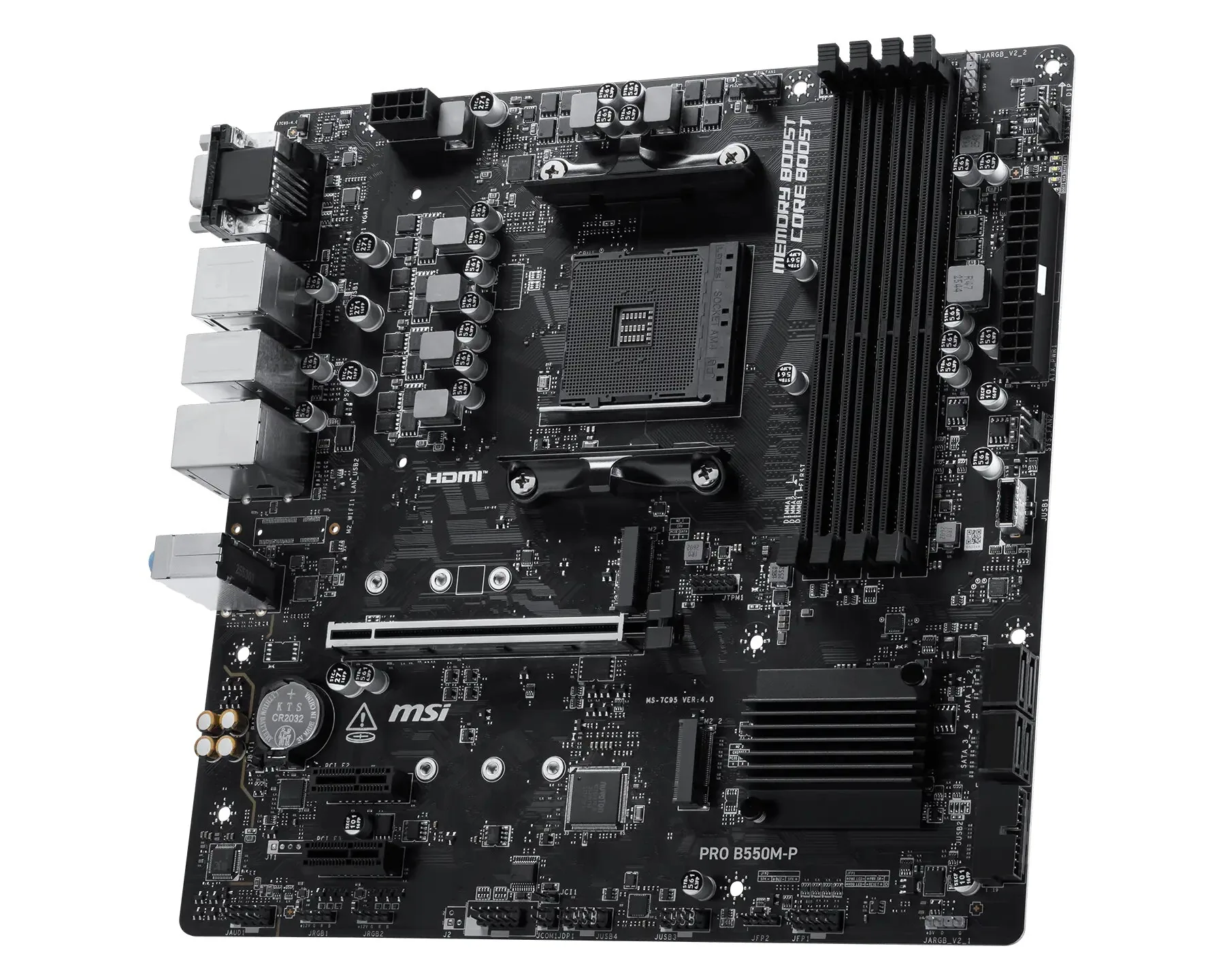 MSI PRO B550M-P Motherboard AMD B550 Sockel AM4 ATX – Bild 4