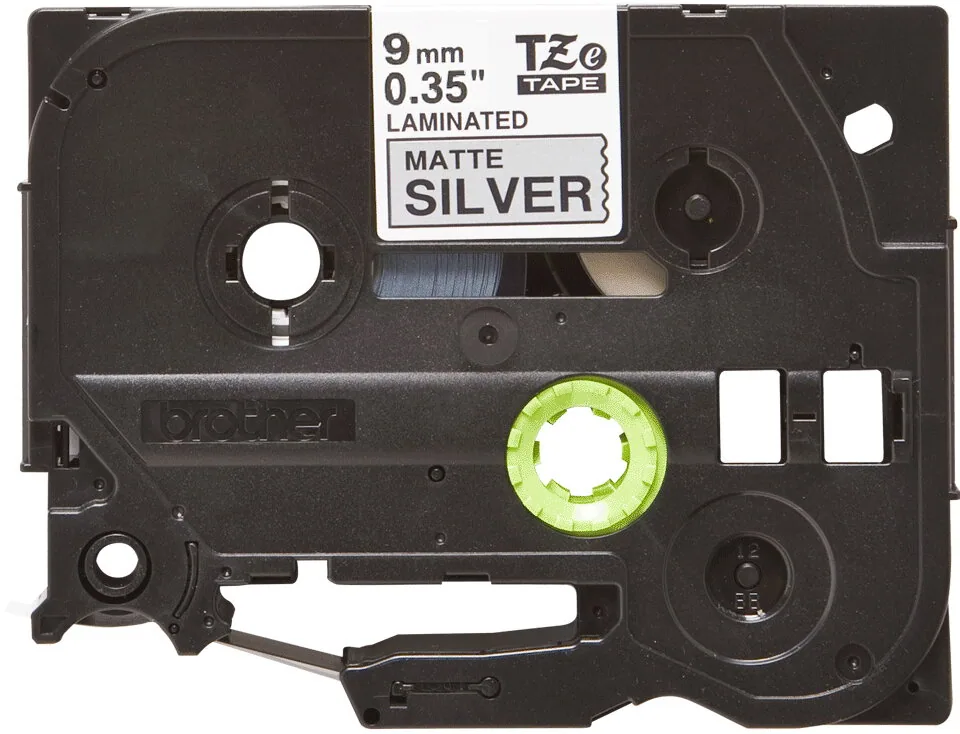 Brother TZE-M921 Etiketten erstellendes Band Schwarz auf Metallic – Bild 1