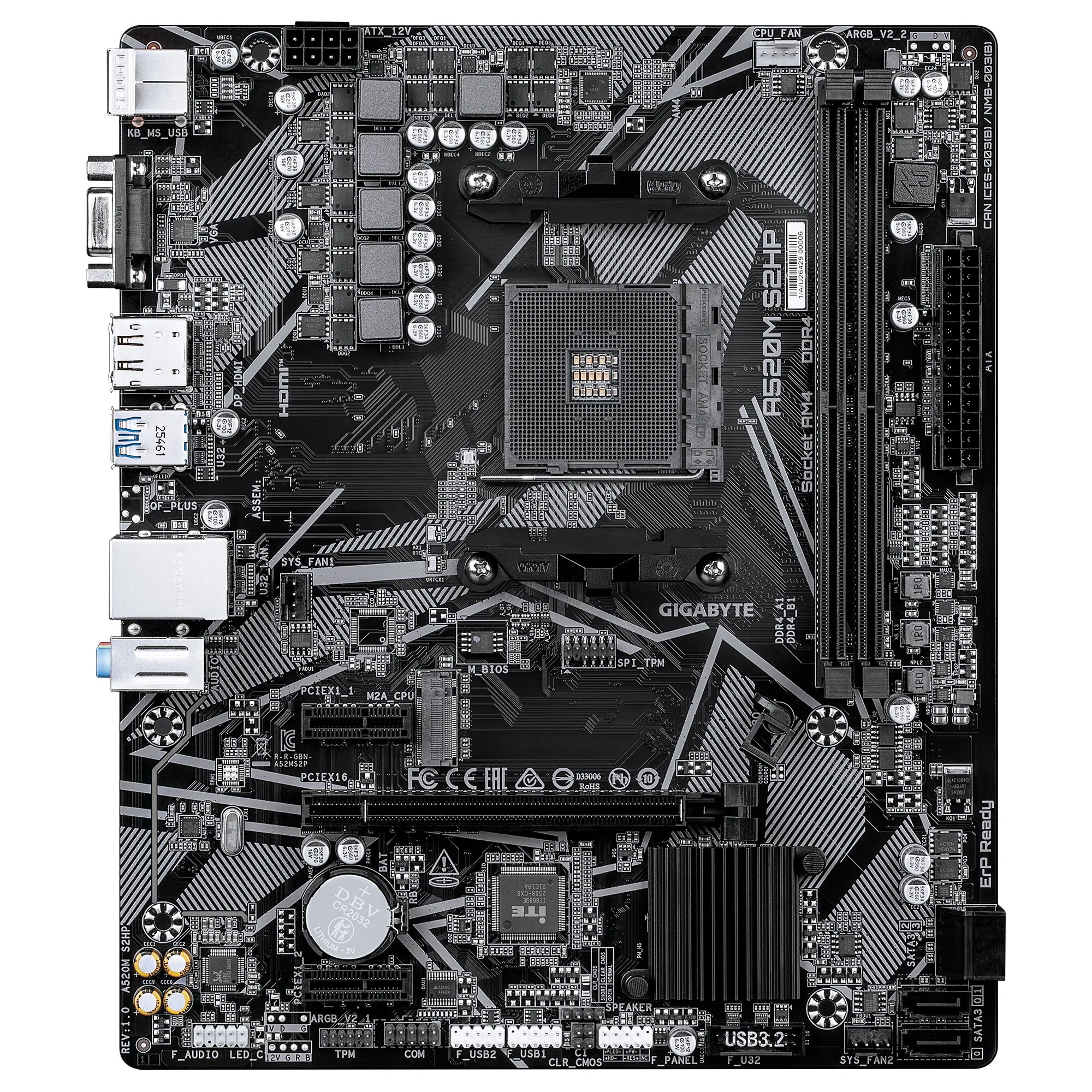 GIGABYTE A520M S2HP Mainboard – Bild 2