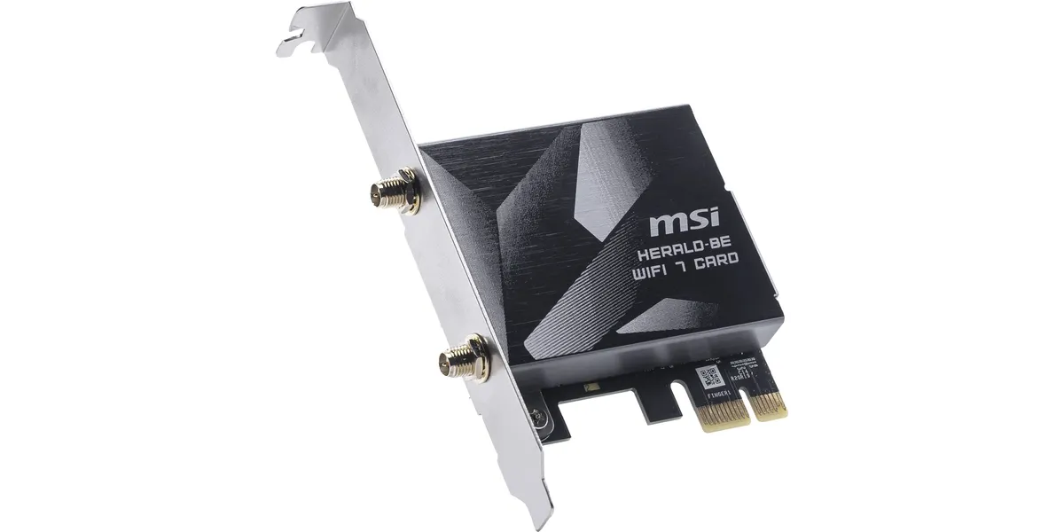 MSI Herald BE9400 WiFi7 PCIe x1 card (Bulk), PCIe-Card