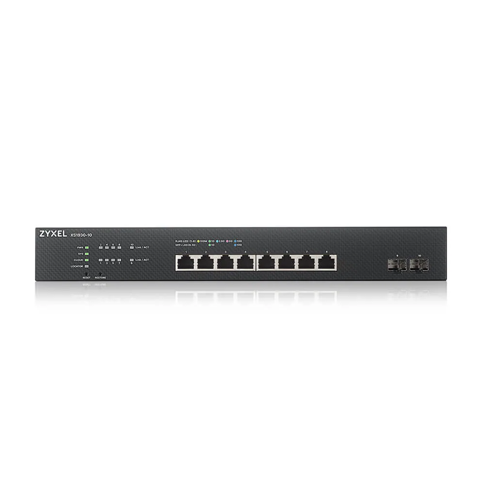 Zyxel XS1930-10-ZZ0101F Netzwerk-Switch Managed L3 10G Ethernet (100/1000/10000) Schwarz – Bild 2