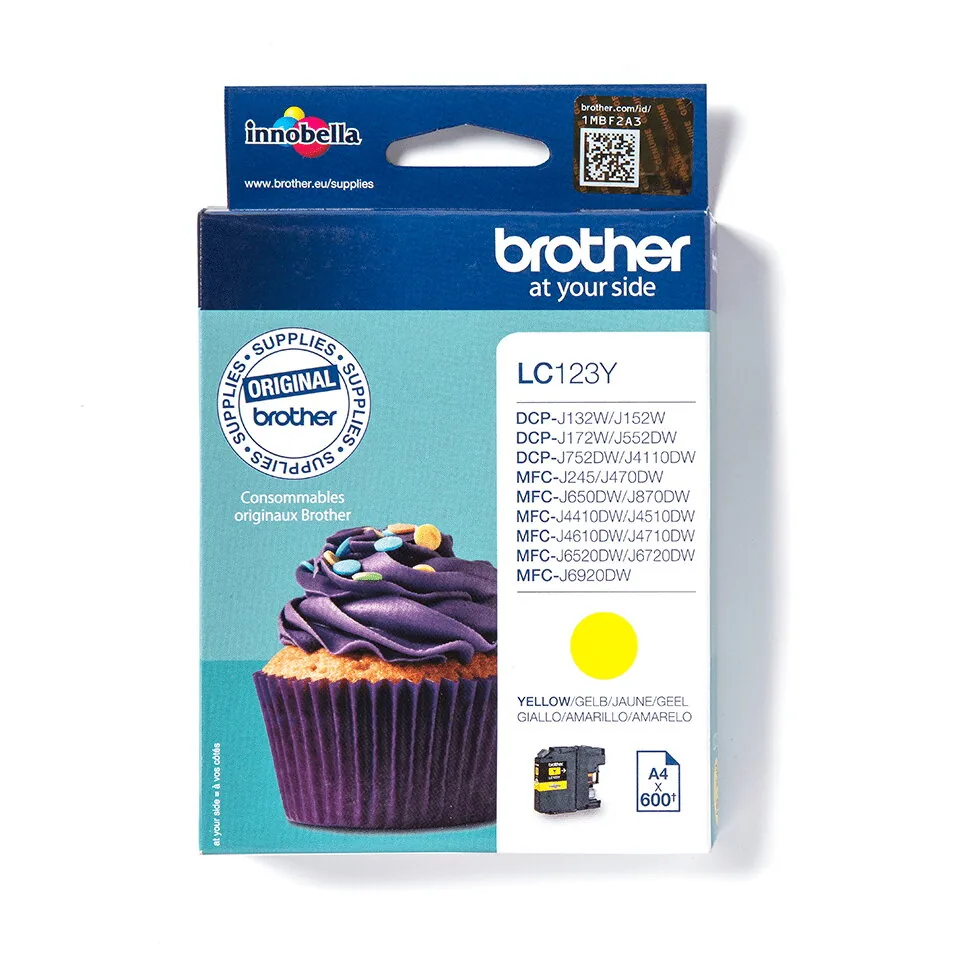 Brother LC123Y Druckerpatrone Original Hohe (XL-) Ausbeute Gelb – Bild 2